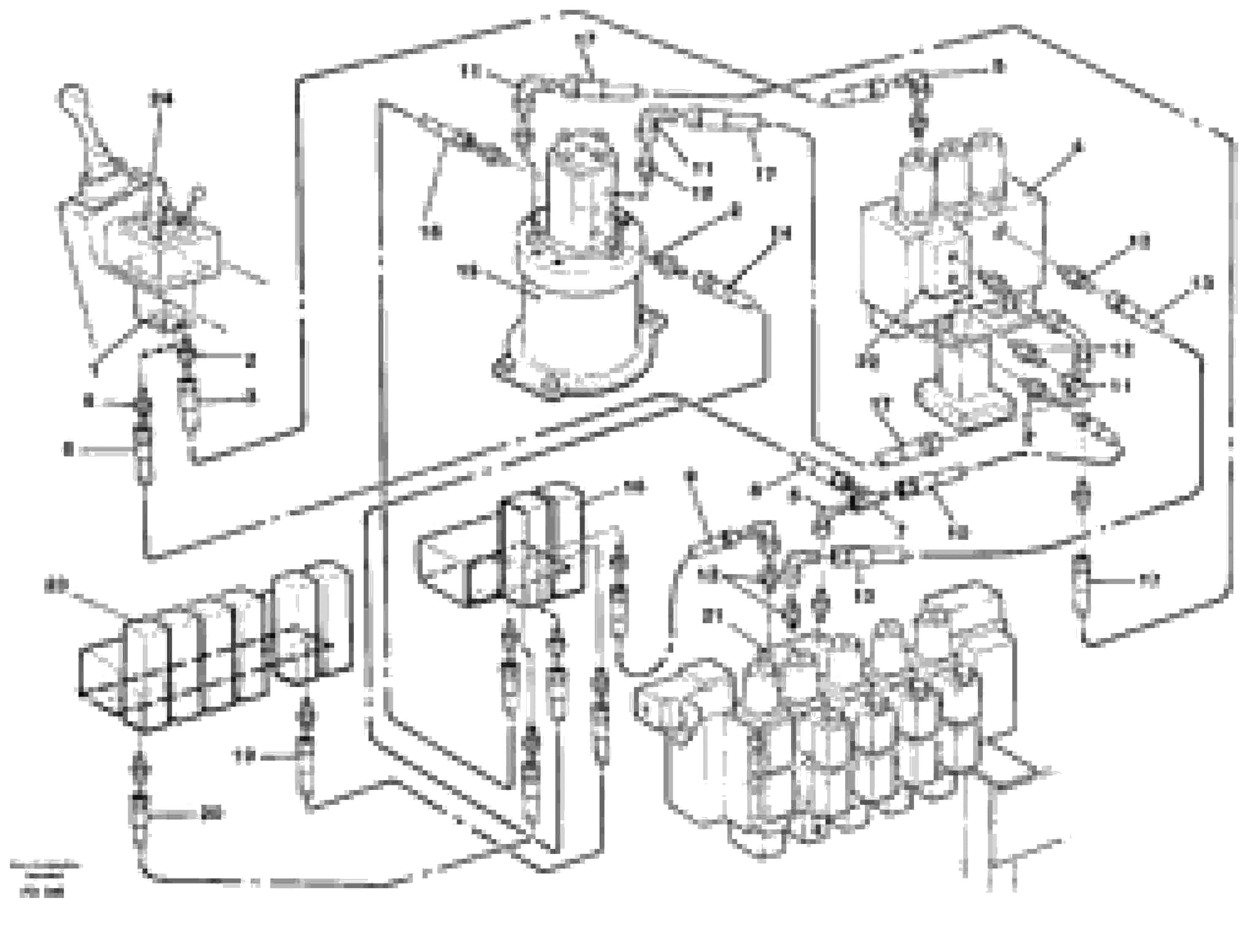 Схема запчастей Volvo EW150 - 27108 Hydraulic system, dozerblade,superstructure EW150 ?KERMAN ?KERMAN EW150 SER NO - 318