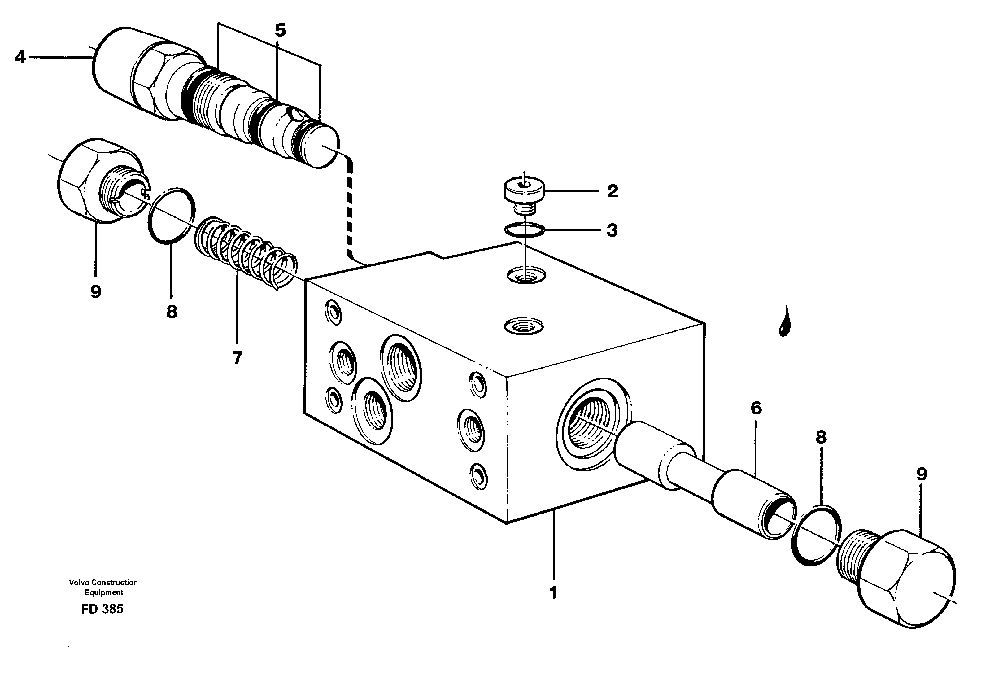 Схема запчастей Volvo EW150 - 28006 Valve,crawlerbrake EW150 ?KERMAN ?KERMAN EW150 SER NO - 318