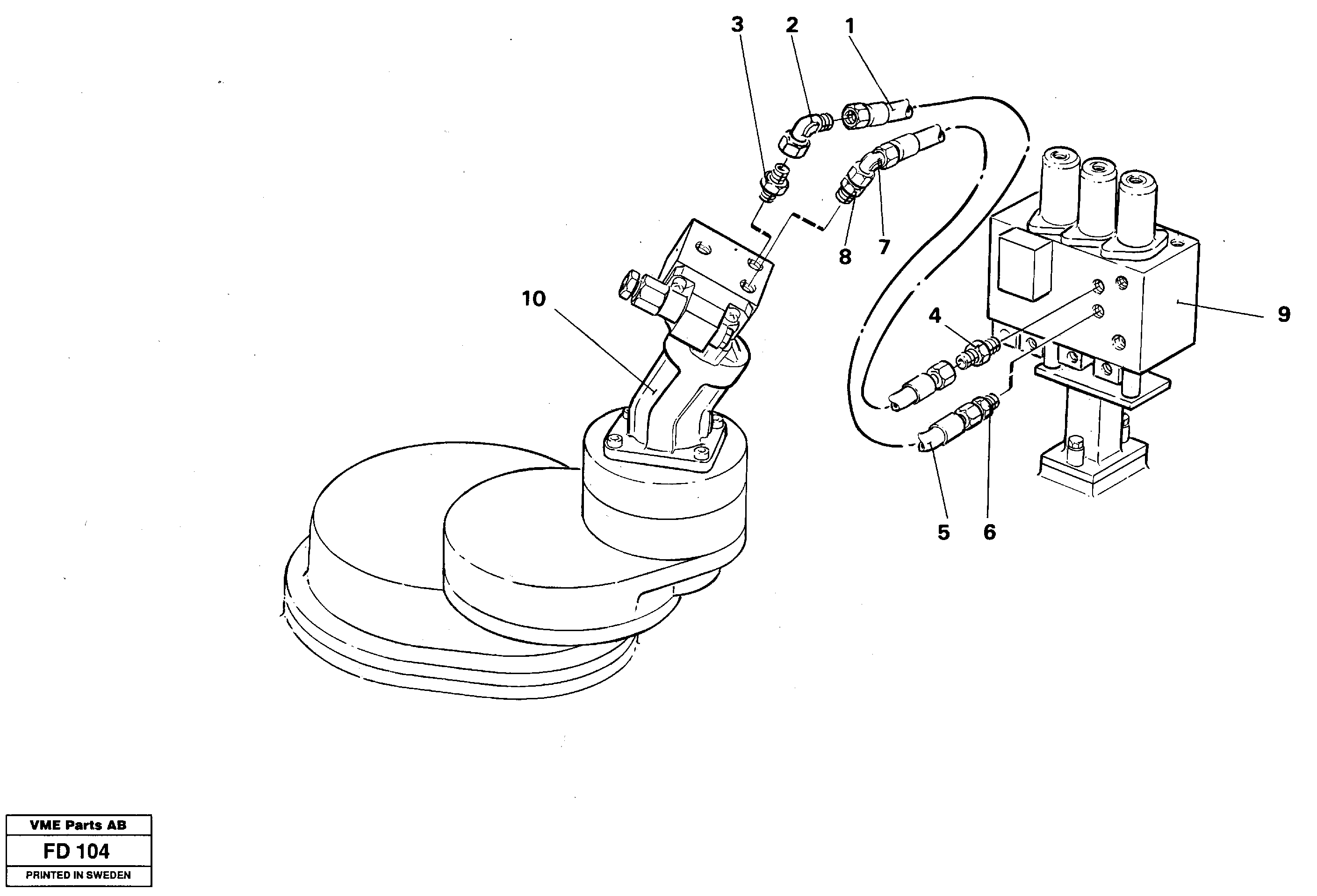 Схема запчастей Volvo EW150 - 33692 Hydralic system,slewing EW150 ?KERMAN ?KERMAN EW150 SER NO - 318