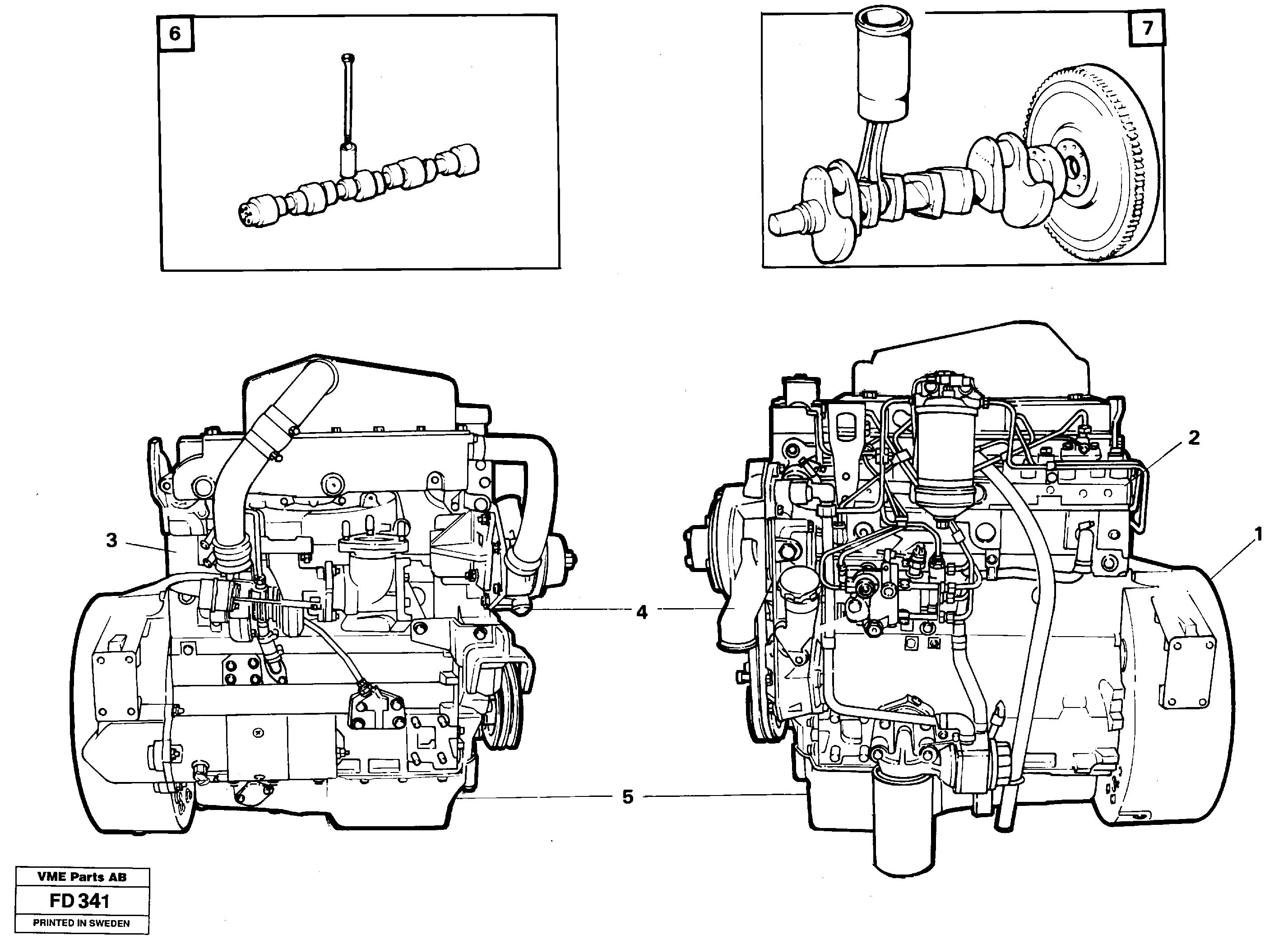 Схема запчастей Volvo EW150 - 30054 Двигатель в сборе EW150 ?KERMAN ?KERMAN EW150 SER NO - 318