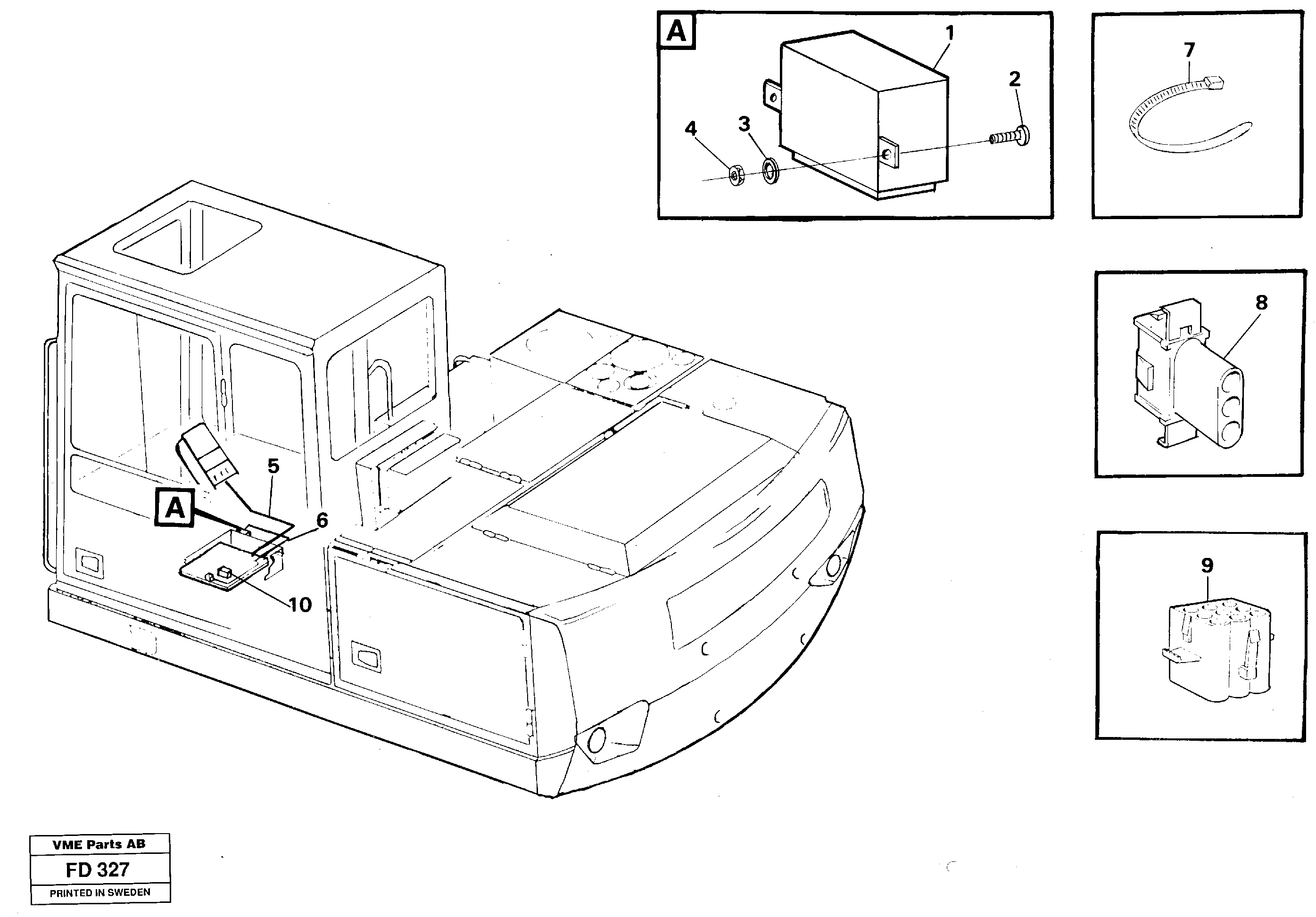 Схема запчастей Volvo EW150 - 98387 Relay, dir indicator, german version EW150 ?KERMAN ?KERMAN EW150 SER NO - 318