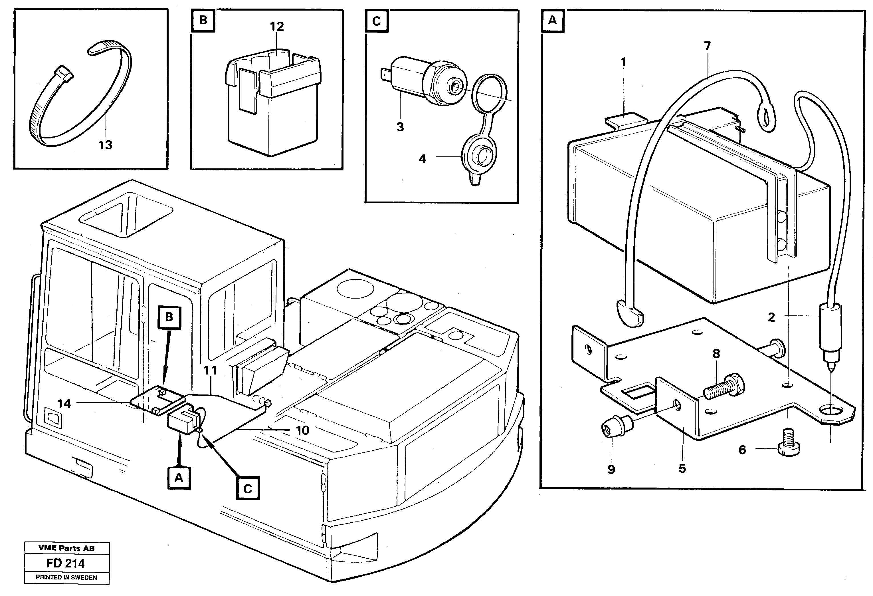 Схема запчастей Volvo EW150 - 104803 Lunch box heater EW150 ?KERMAN ?KERMAN EW150 SER NO - 318