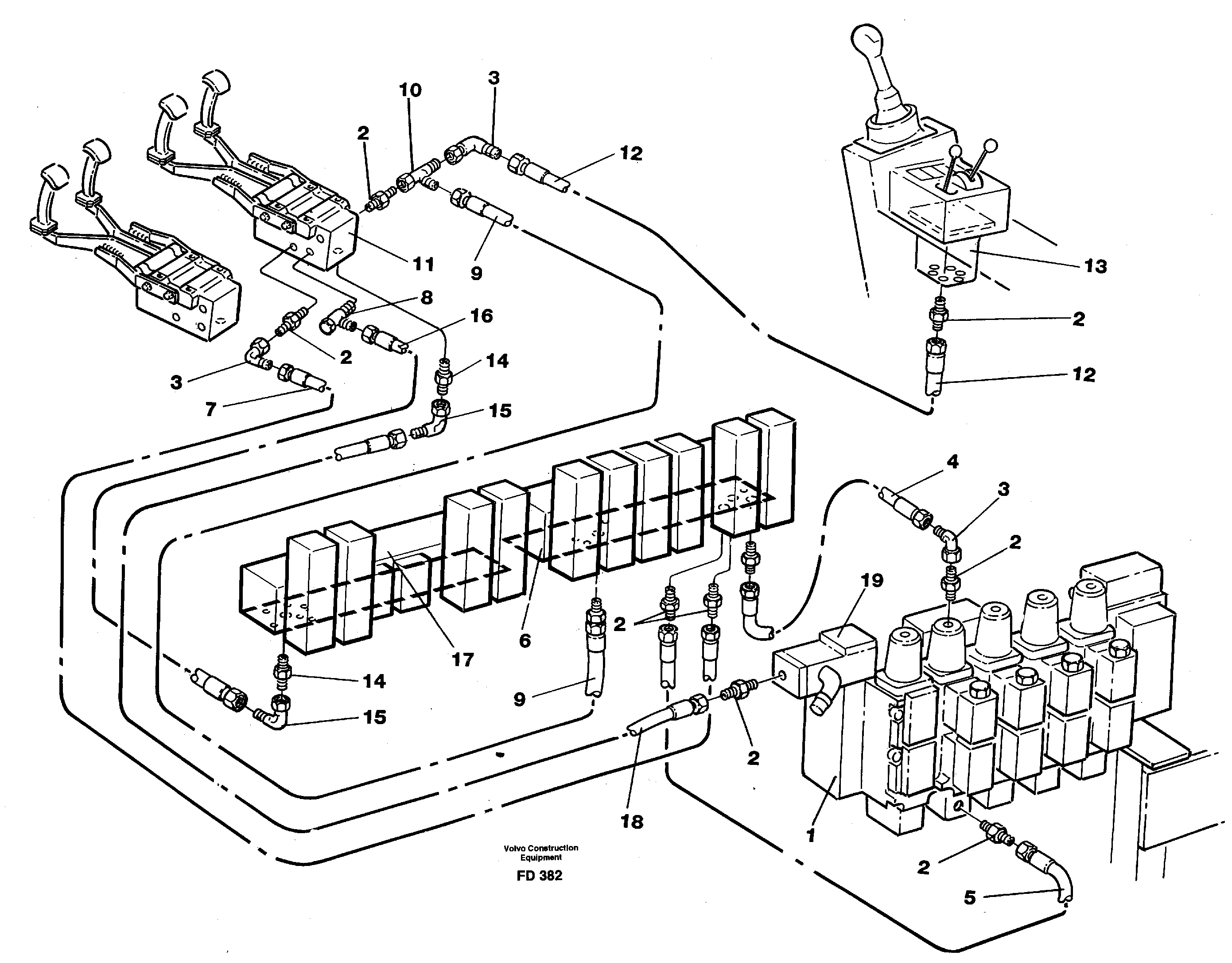 Схема запчастей Volvo EW150 - 35322 Servohydraulik, travel EW150 ?KERMAN ?KERMAN EW150 SER NO - 318