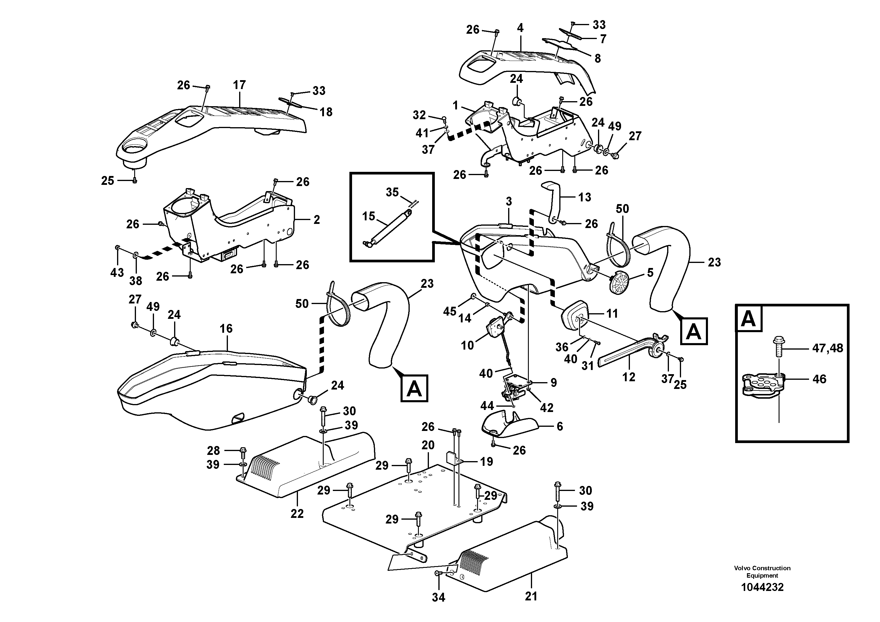 Схема запчастей Volvo EW230C - 29311 Instrument panel, control panel EW230C