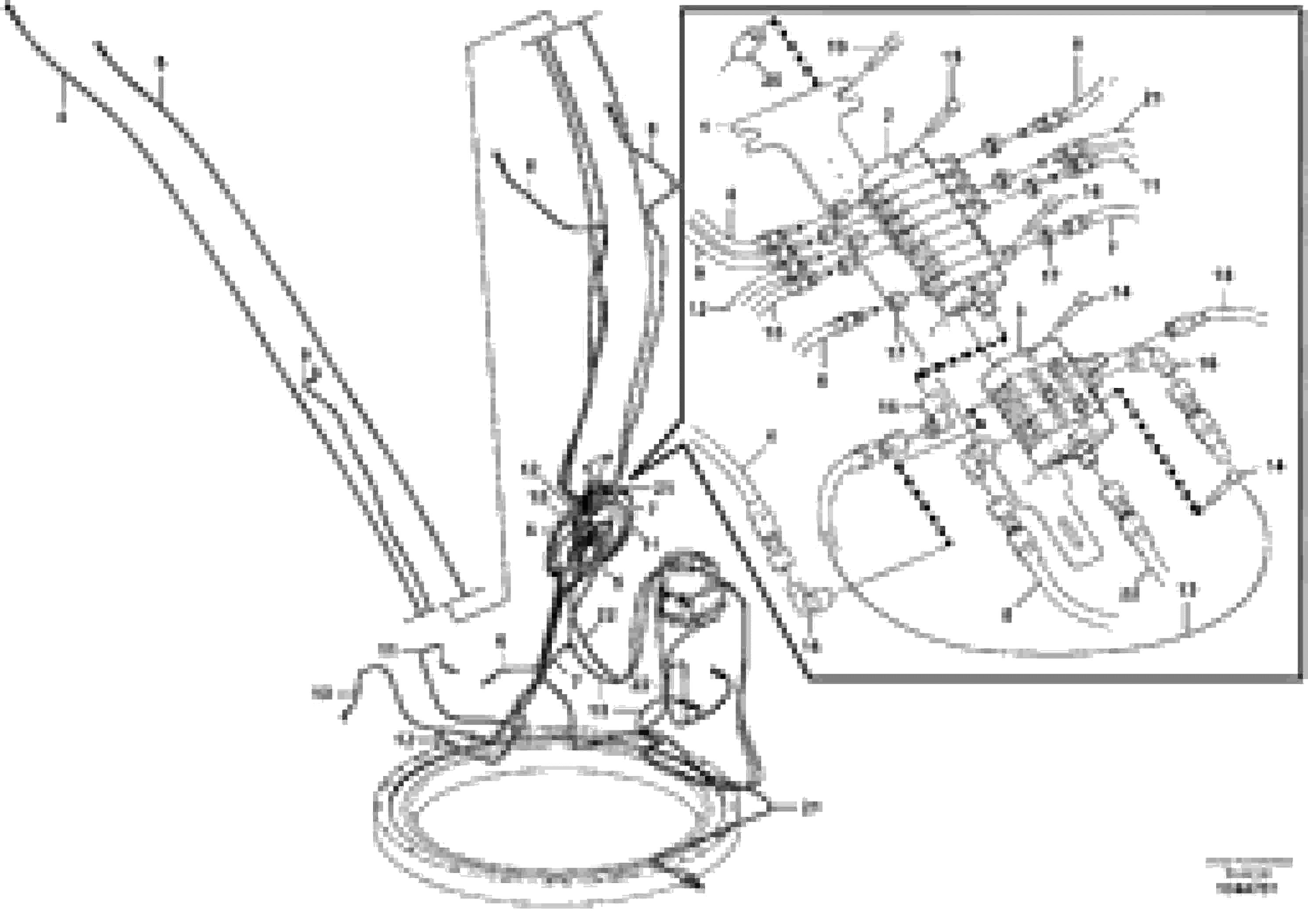 Схема запчастей Volvo EW230C - 46329 Distributor set, boom EW230C