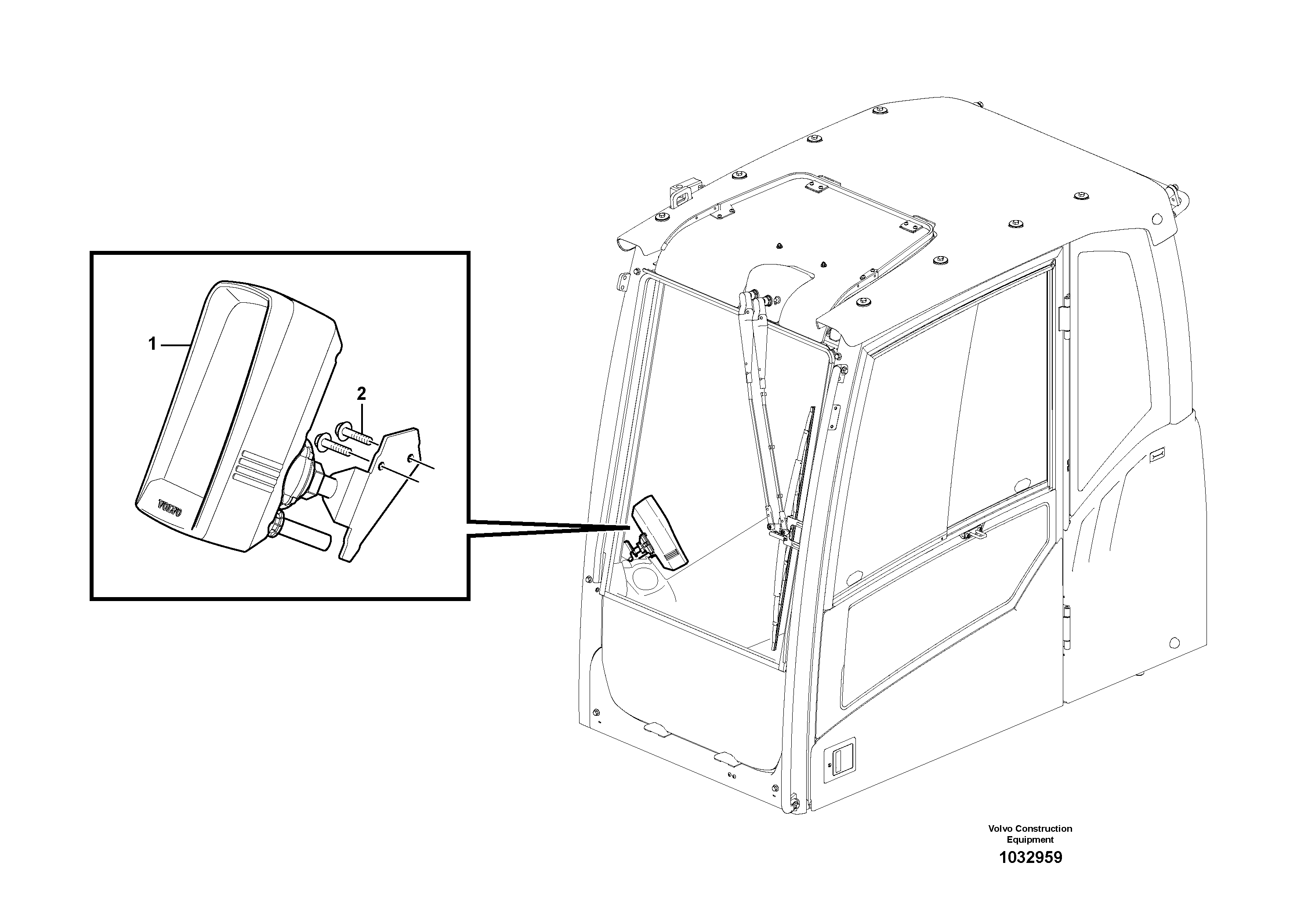 Схема запчастей Volvo EW230C - 45891 Instrument panel, warning unit and information unit EW230C