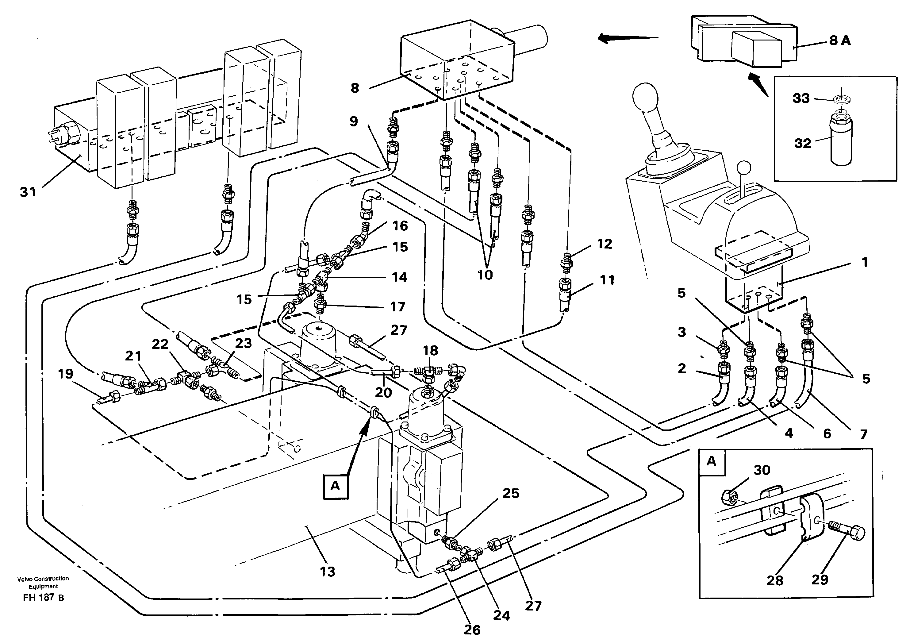 Схема запчастей Volvo EC300 - 39186 Servo hydraulics, slewing EC300 ?KERMAN ?KERMAN EC300