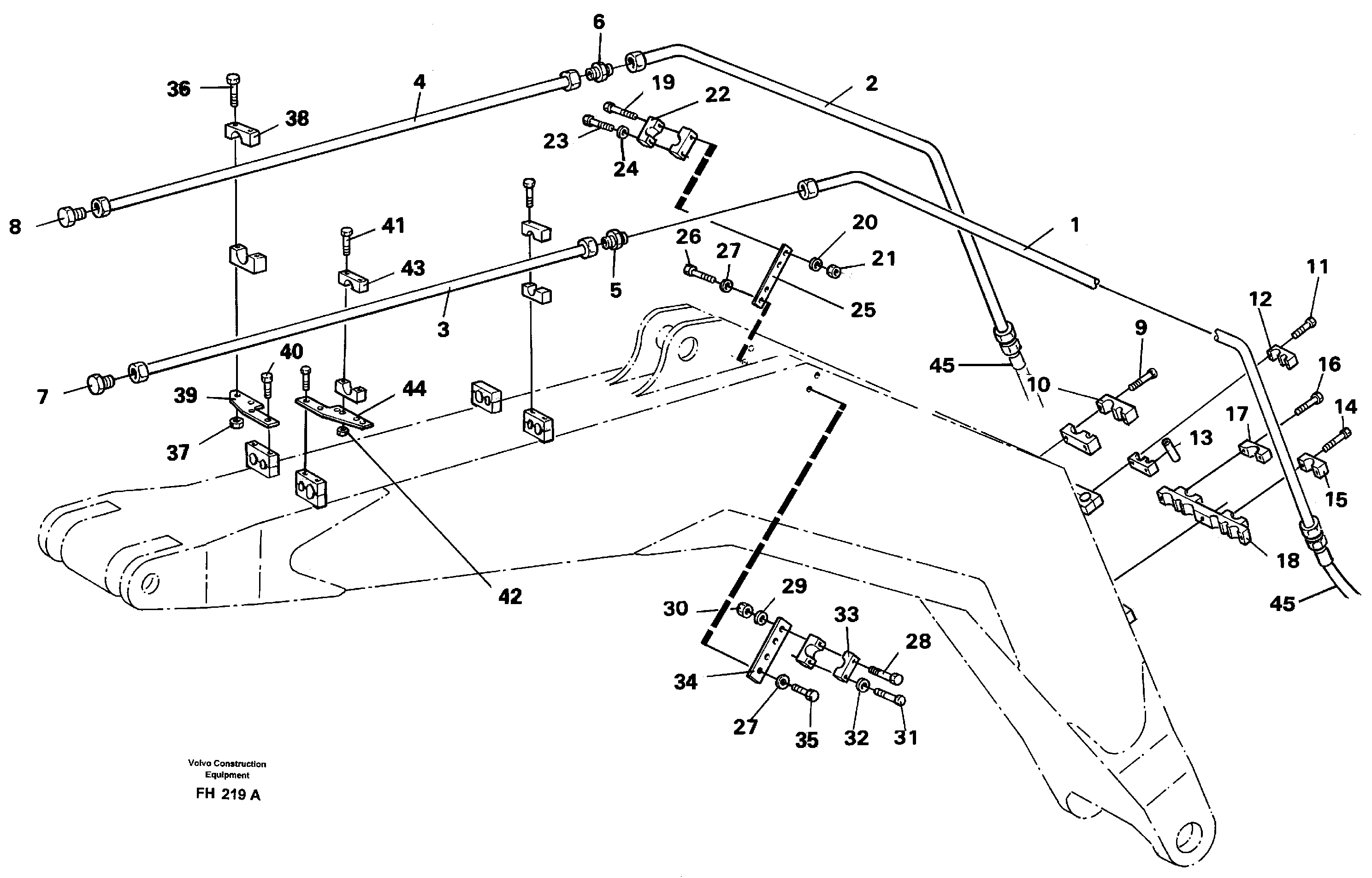 Схема запчастей Volvo EC300 - 1653 Hydr. hammer, equipment boom EC300 ?KERMAN ?KERMAN EC300