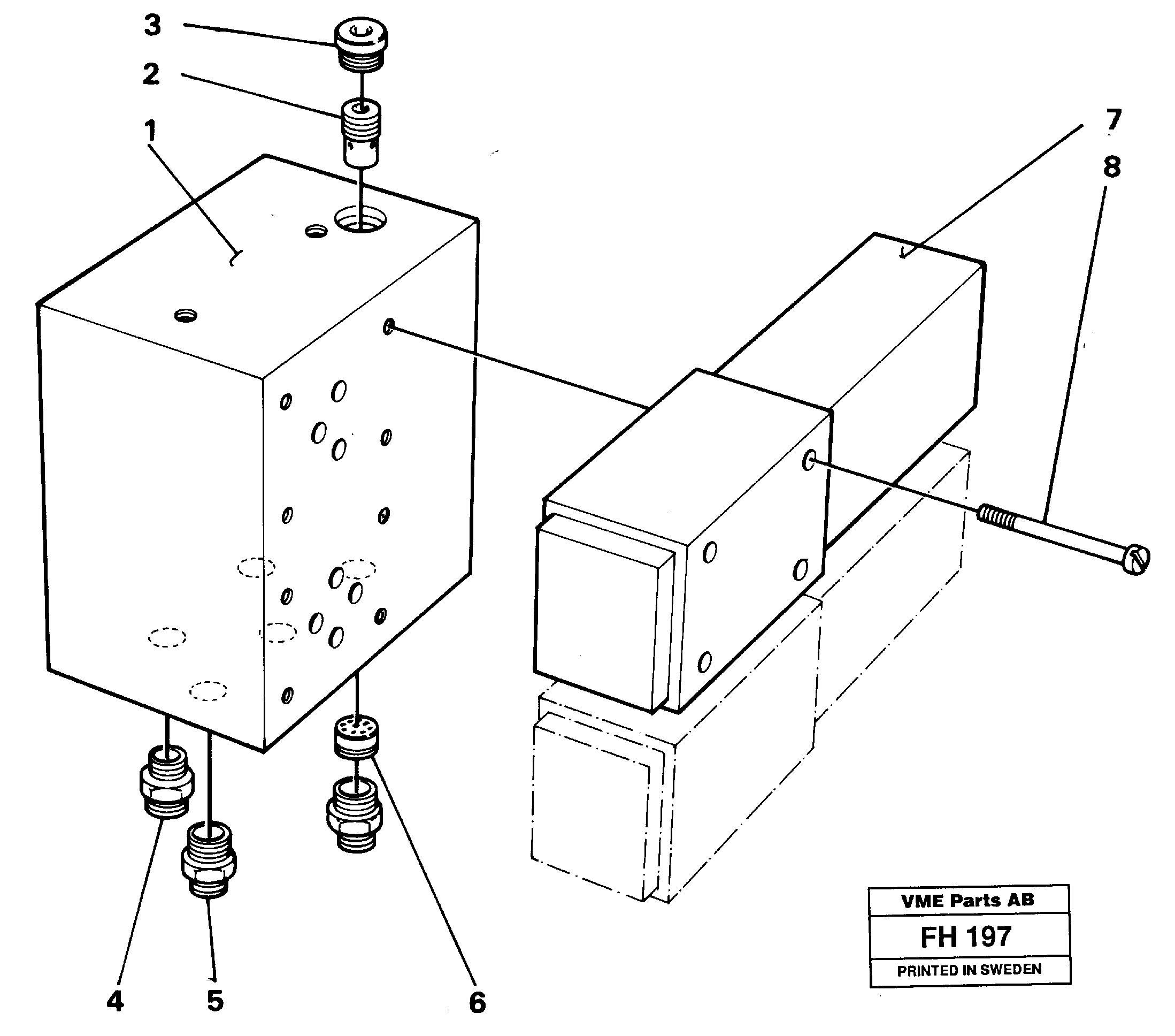 Схема запчастей Volvo EC300 - 39206 Control block EC300 ?KERMAN ?KERMAN EC300