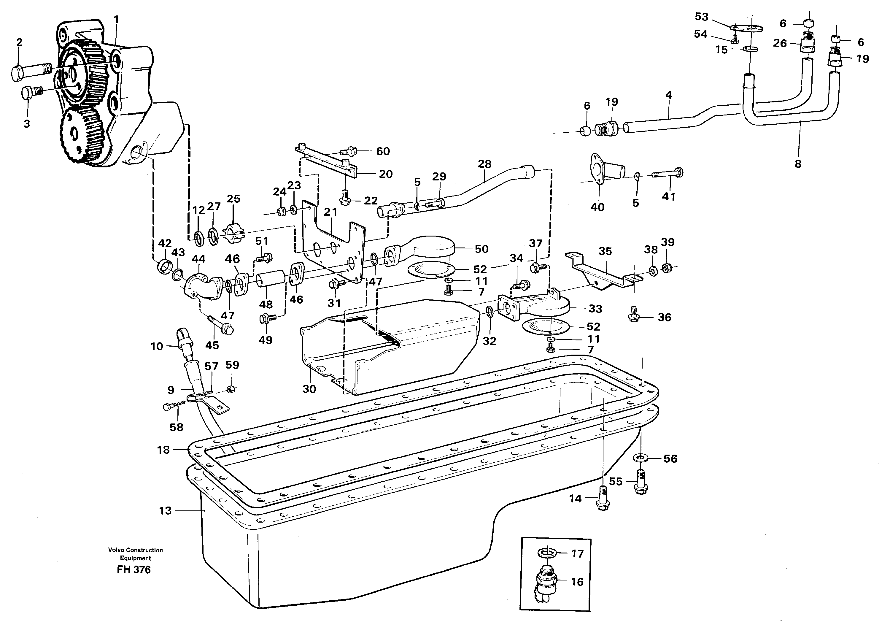 Схема запчастей Volvo EC300 - 104809 Система масляной смазки EC300 ?KERMAN ?KERMAN EC300