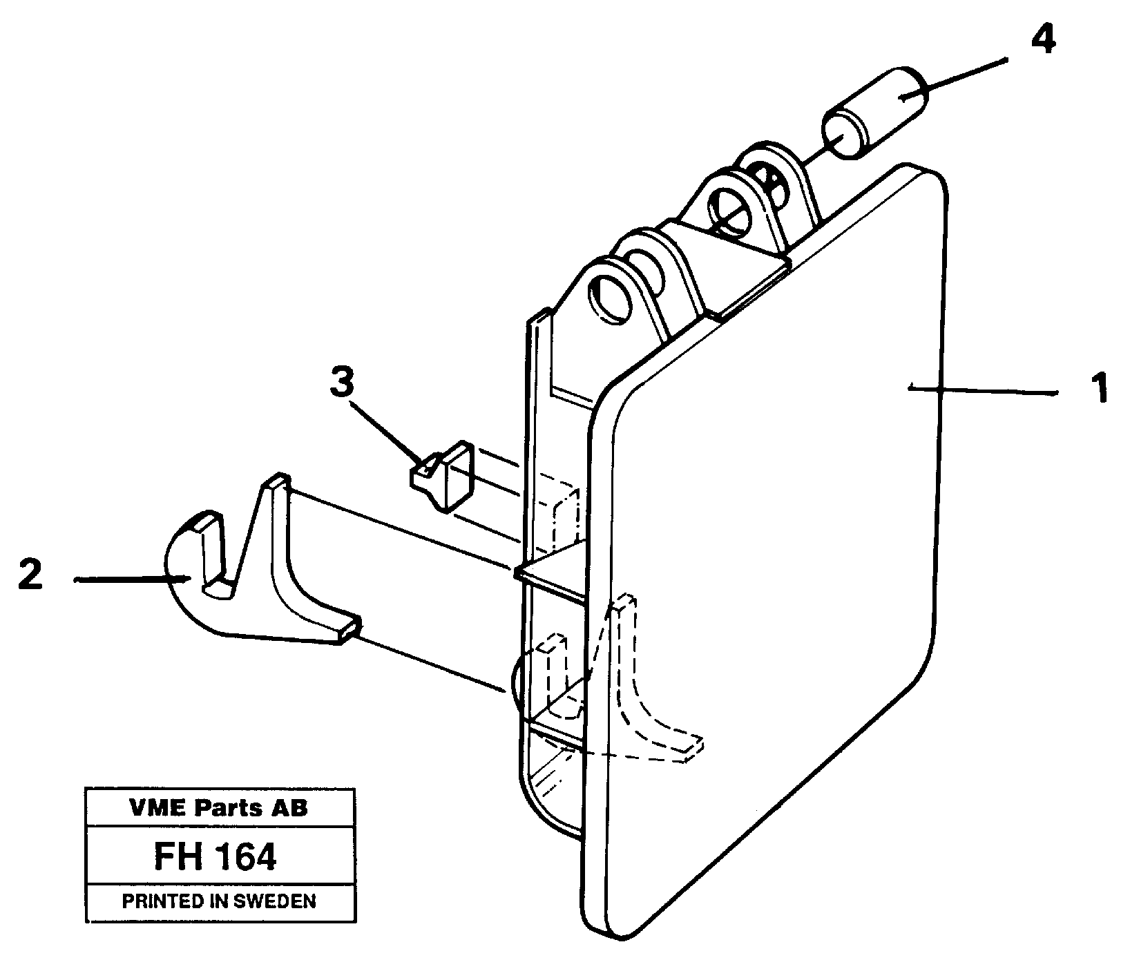 Схема запчастей Volvo EC300 - 36154 Hammer plate EC300 ?KERMAN ?KERMAN EC300