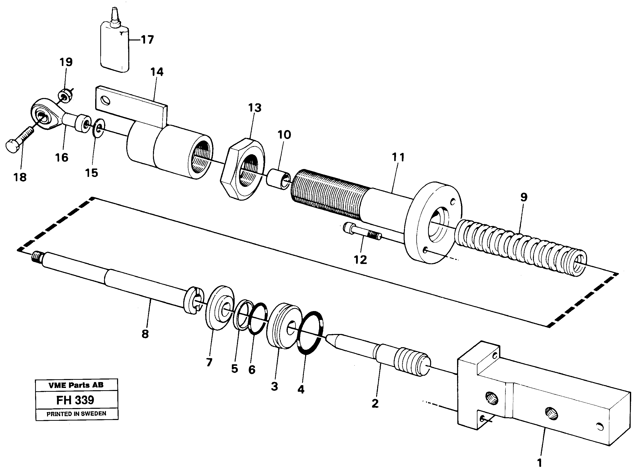 Схема запчастей Volvo EC300 - 27802 Гидроцилиндр EC300 ?KERMAN ?KERMAN EC300
