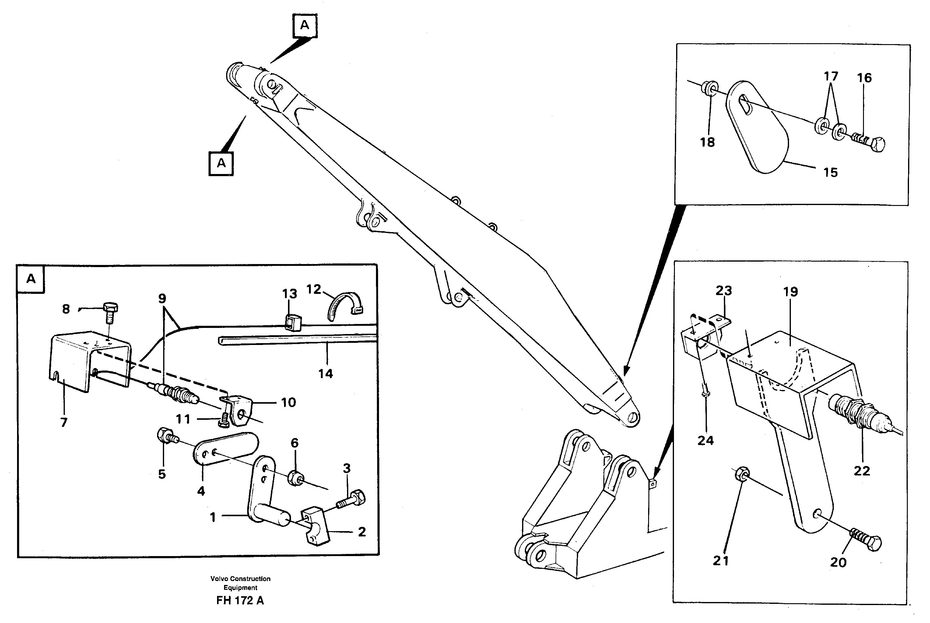 Схема запчастей Volvo EC300 - 31614 Electric installation on boom, handling equipment EC300 ?KERMAN ?KERMAN EC300