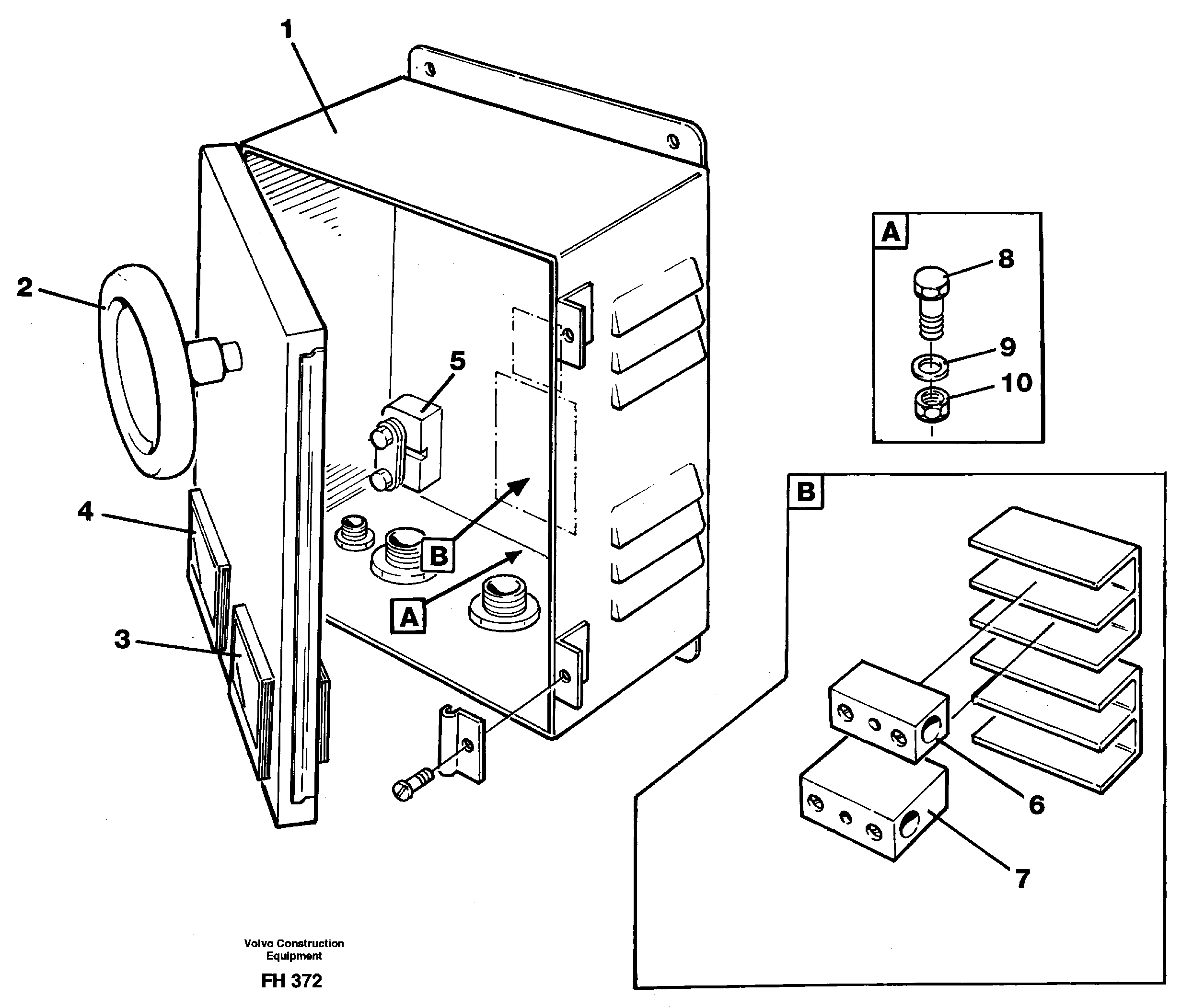Схема запчастей Volvo EC300 - 25318 Magnet equipment Ohio, instrument box EC300 ?KERMAN ?KERMAN EC300