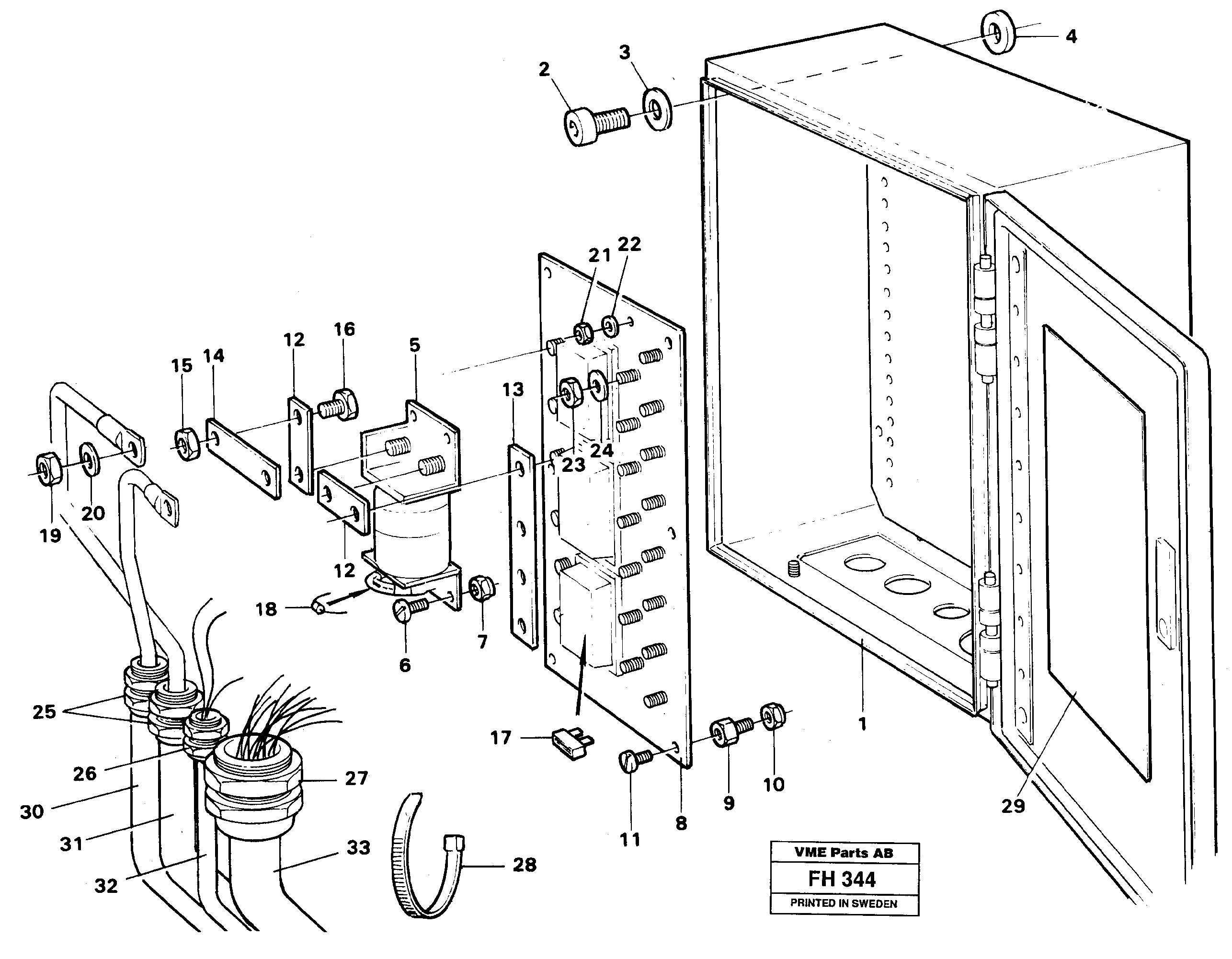 Схема запчастей Volvo EC300 - 26824 Main fuse box EC300 ?KERMAN ?KERMAN EC300