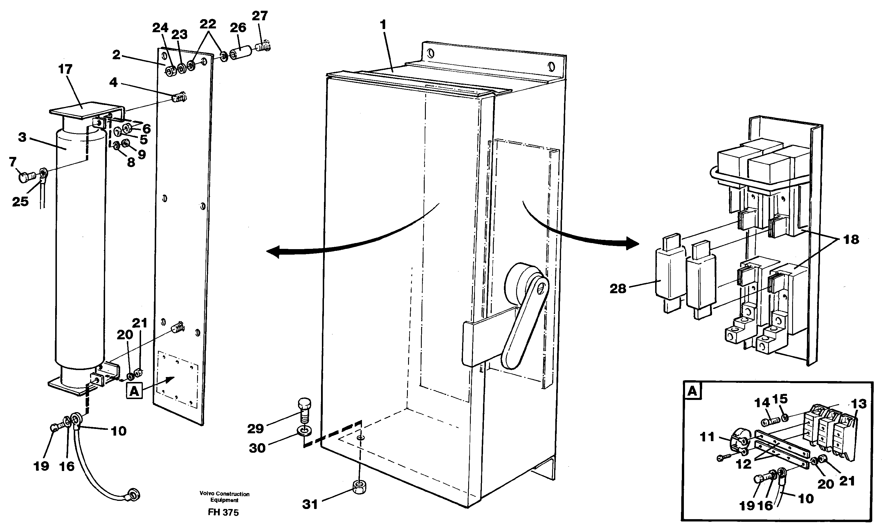Схема запчастей Volvo EC300 - 64191 Magnet equipment Ohio, disconnector unit EC300 ?KERMAN ?KERMAN EC300