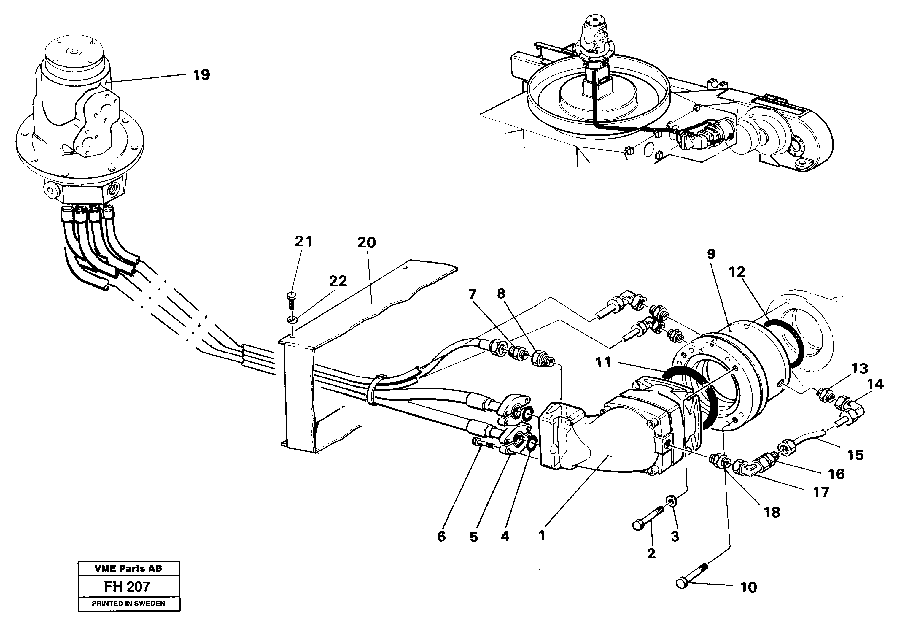 Схема запчастей Volvo EC300 - 39081 Hydraulic system, transport motor EC300 ?KERMAN ?KERMAN EC300