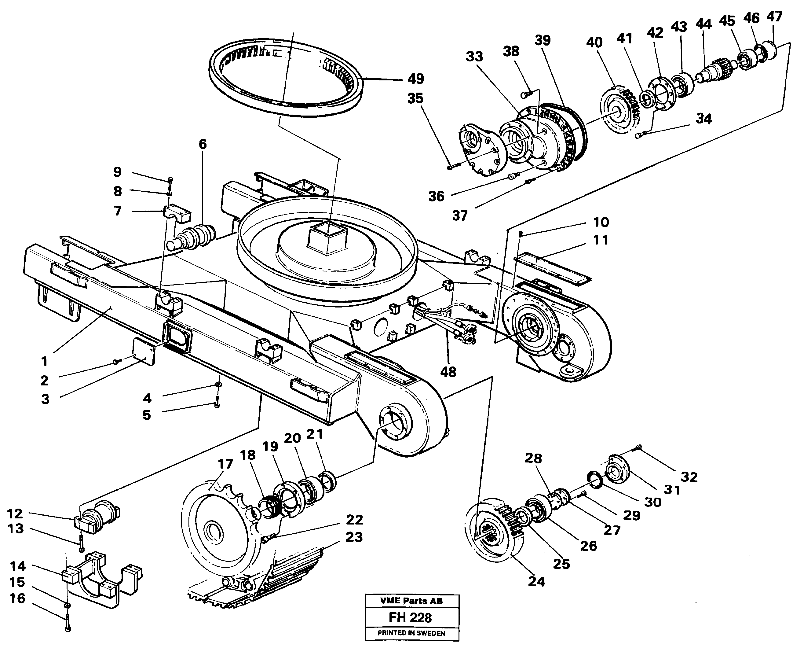 Схема запчастей Volvo EC300 - 25190 Components of undercarriage EC300 ?KERMAN ?KERMAN EC300