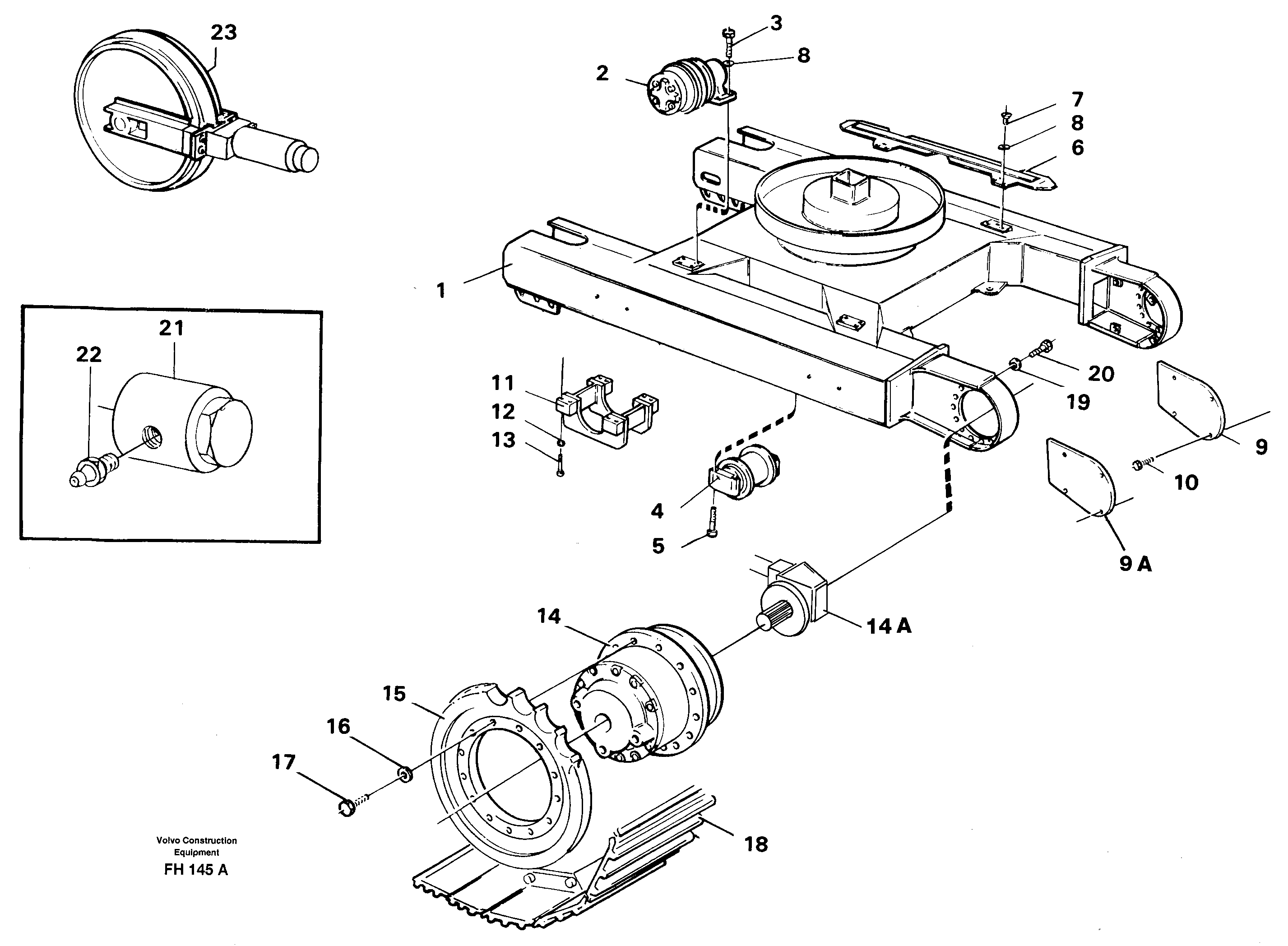 Схема запчастей Volvo EC300 - 67203 Components of undercarriage EC300 ?KERMAN ?KERMAN EC300