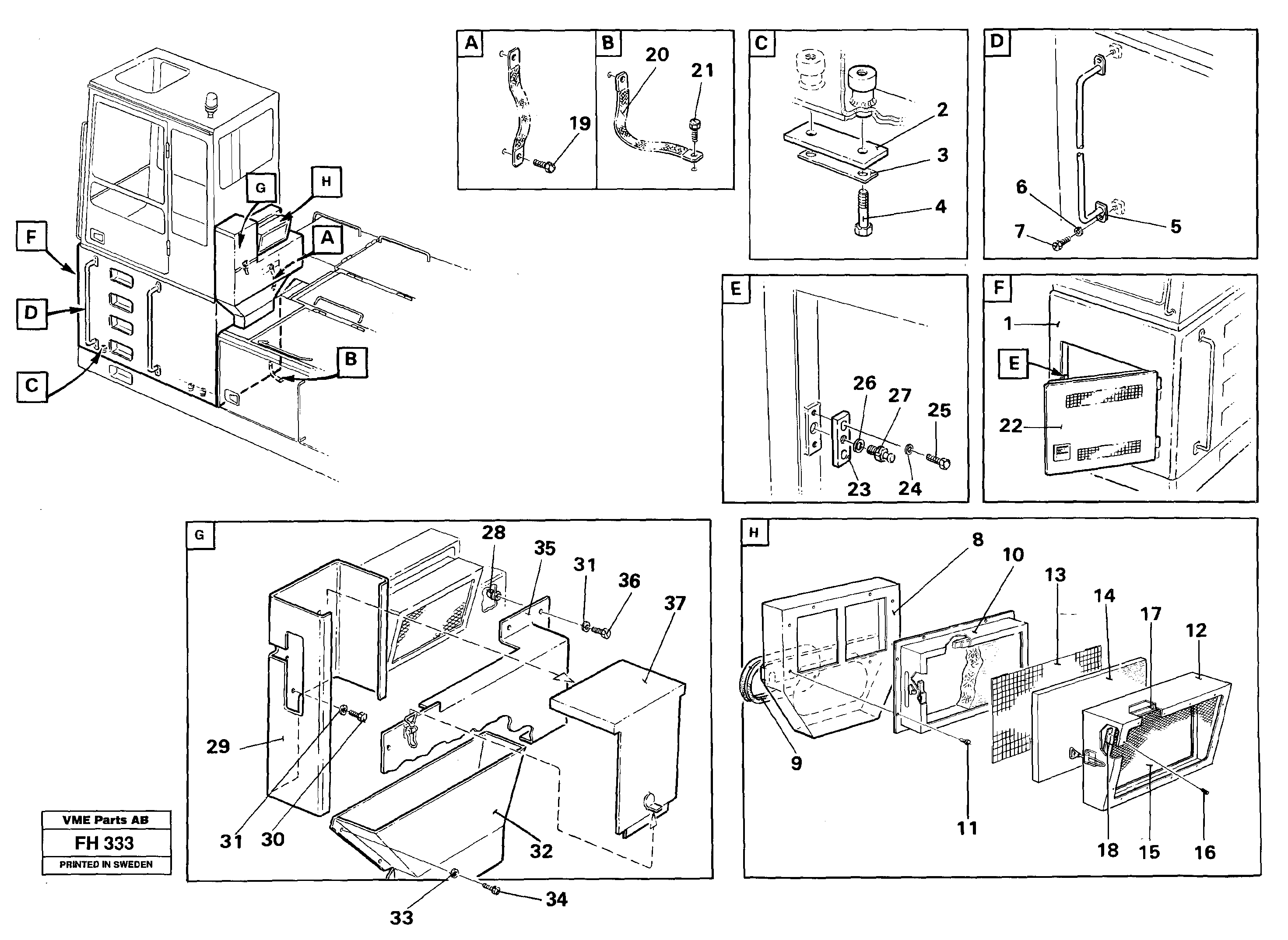 Схема запчастей Volvo EC300 - 39092 Cab elevation, 1220mm EC300 ?KERMAN ?KERMAN EC300
