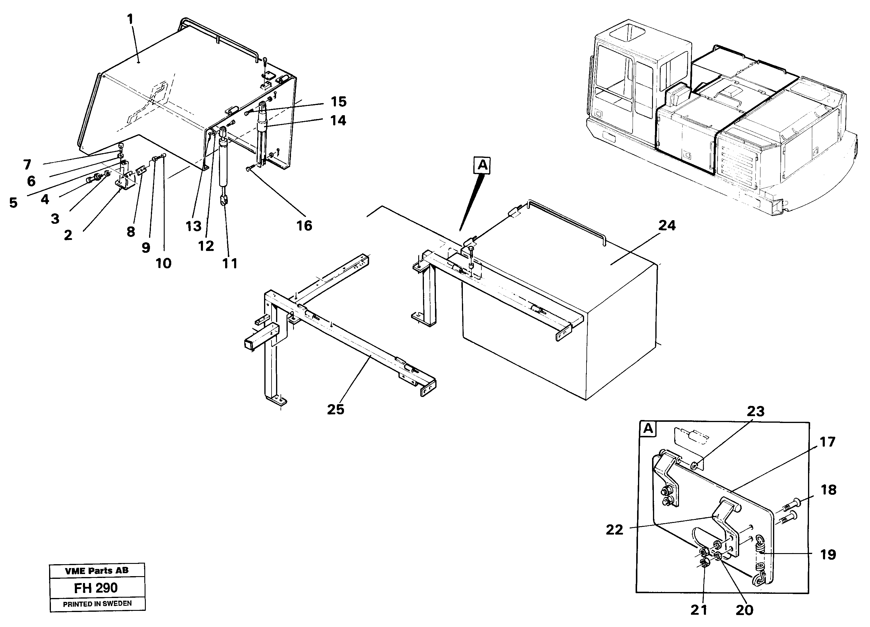 Схема запчастей Volvo EC300 - 33299 Hatch Front EC300 ?KERMAN ?KERMAN EC300
