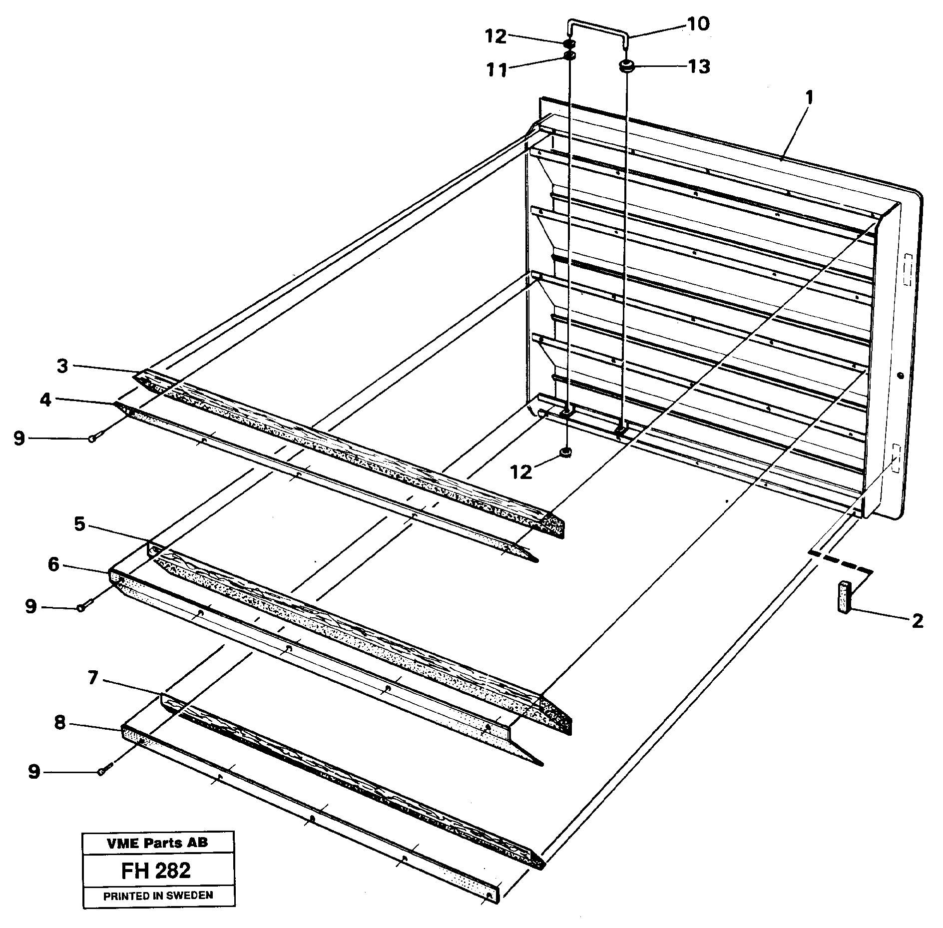 Схема запчастей Volvo EC300 - 33398 Door, left rear EC300 ?KERMAN ?KERMAN EC300