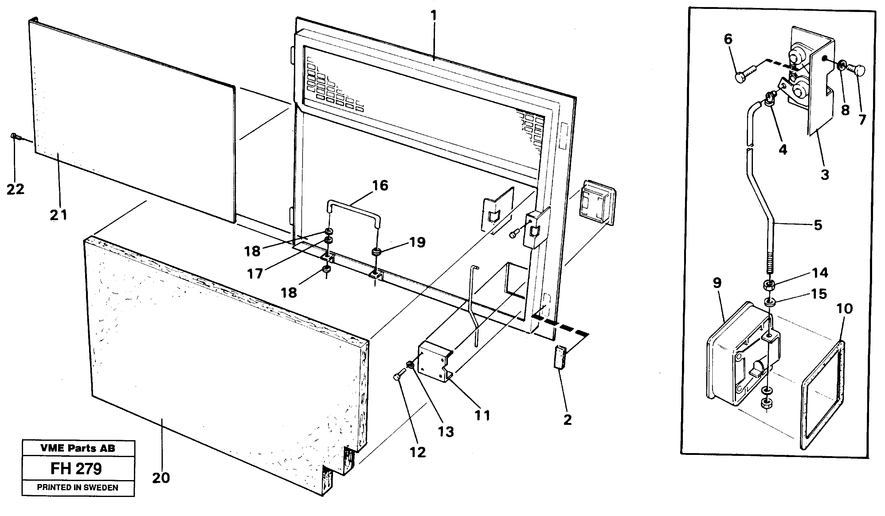 Схема запчастей Volvo EC300 - 67006 Door, right hand EC300 ?KERMAN ?KERMAN EC300