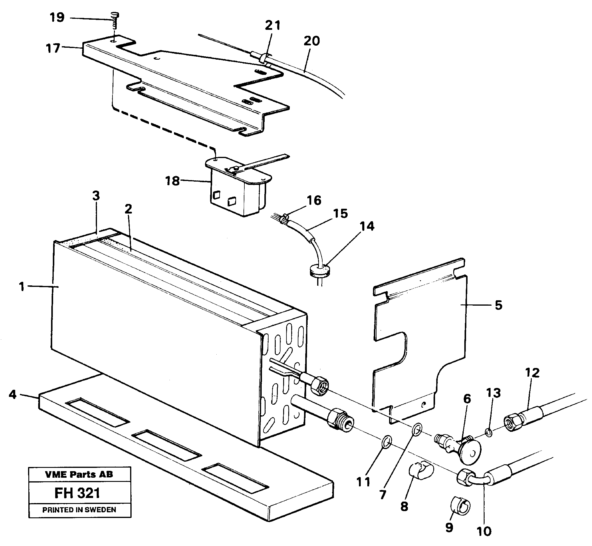 Схема запчастей Volvo EC300 - 9386 Evaporator with fitting parts Cooling agent, R134a EC300 ?KERMAN ?KERMAN EC300