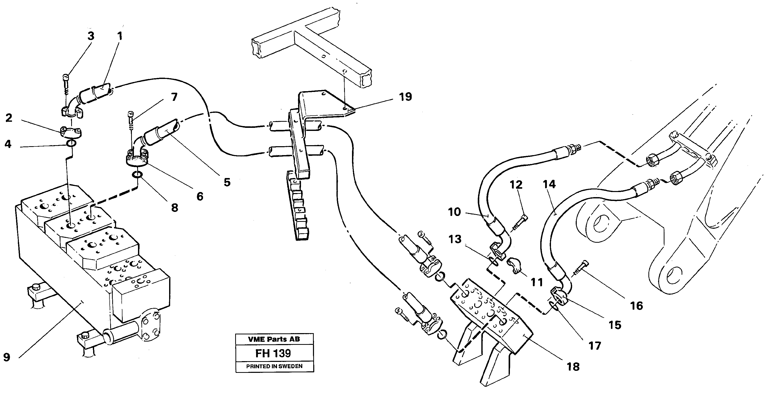 Схема запчастей Volvo EC300 - 31825 Hydraulic system, bucket EC300 ?KERMAN ?KERMAN EC300