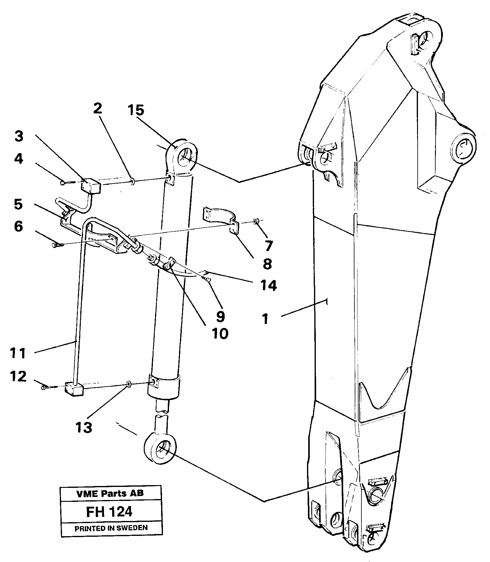 Схема запчастей Volvo EC300 - 31829 Dipper arm hydraulic EC300 ?KERMAN ?KERMAN EC300
