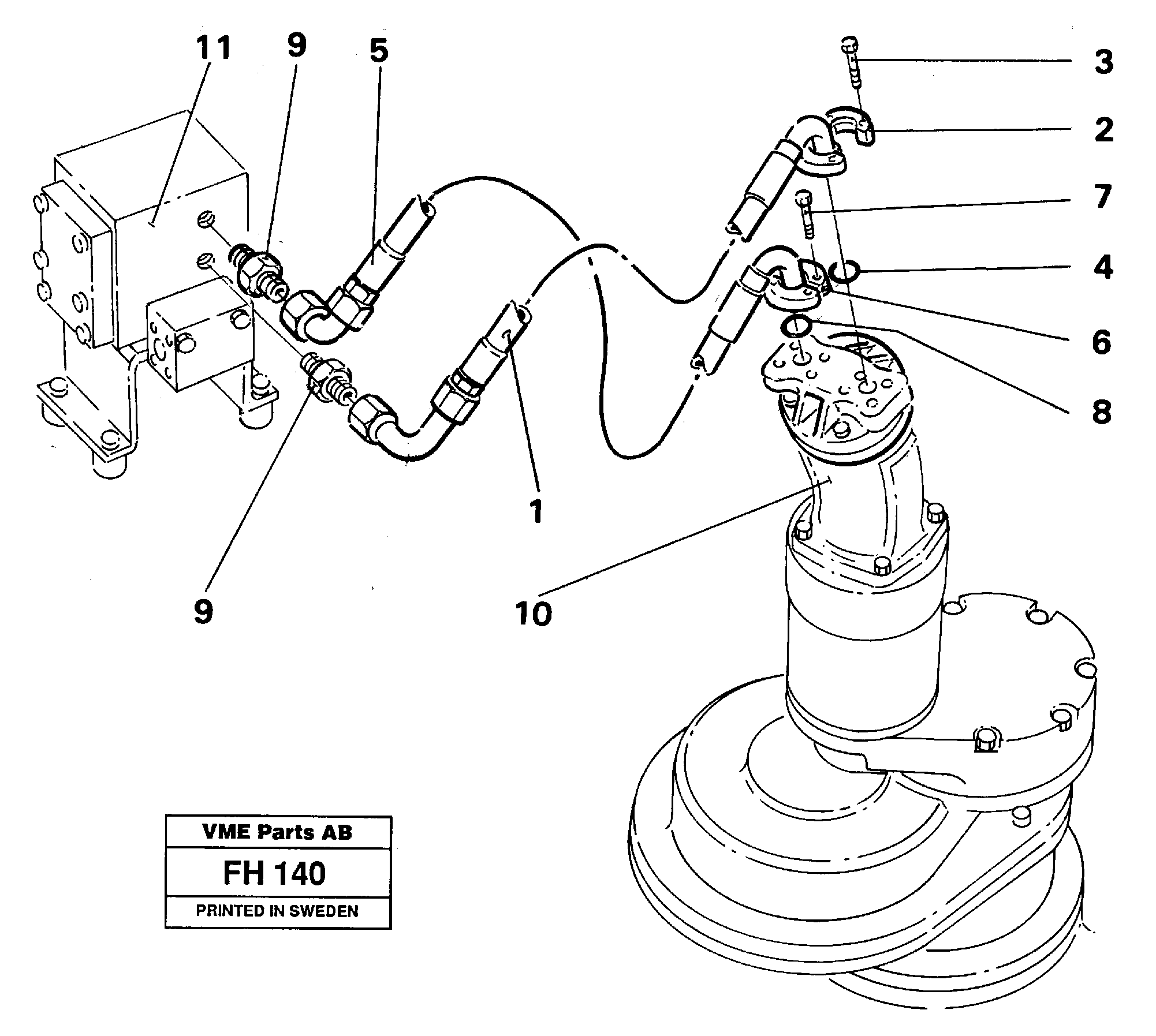 Схема запчастей Volvo EC300 - 86767 Hydraulic system, Slewing EC300 ?KERMAN ?KERMAN EC300