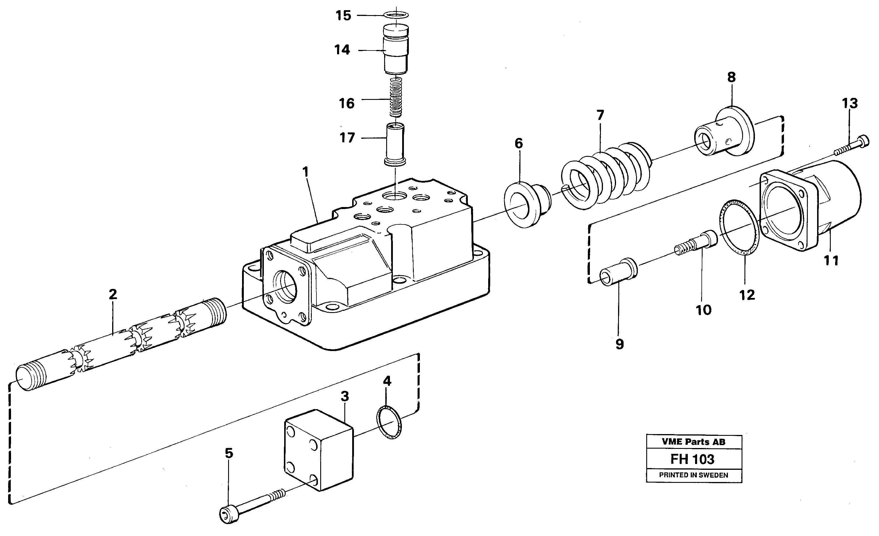 Схема запчастей Volvo EC300 - 98246 Four-way valve EC300 ?KERMAN ?KERMAN EC300