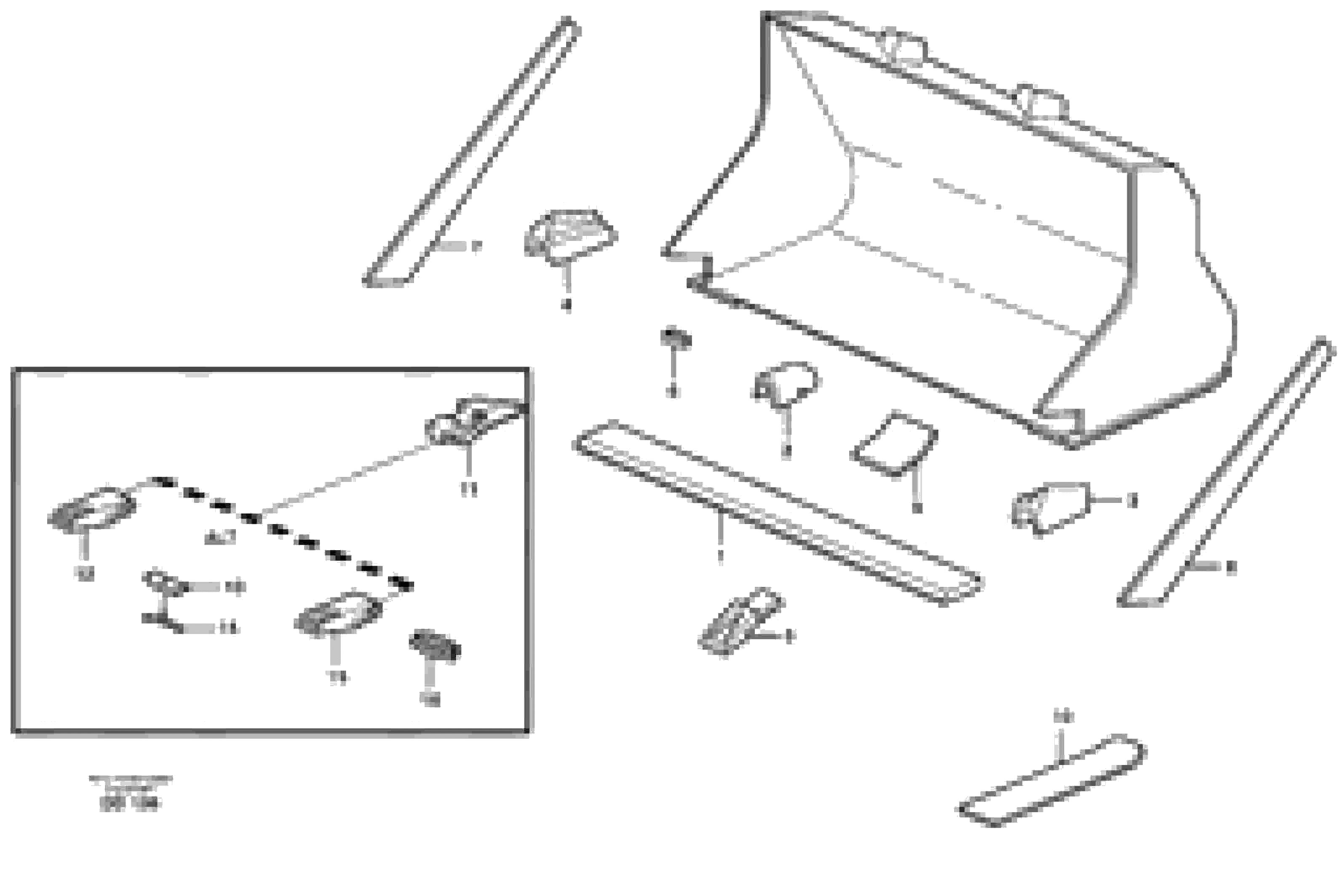 Схема запчастей Volvo EC390 - 18437 Bucket, straight with teeth ATTACHMENTS ATTACHMENTS BUCKETS