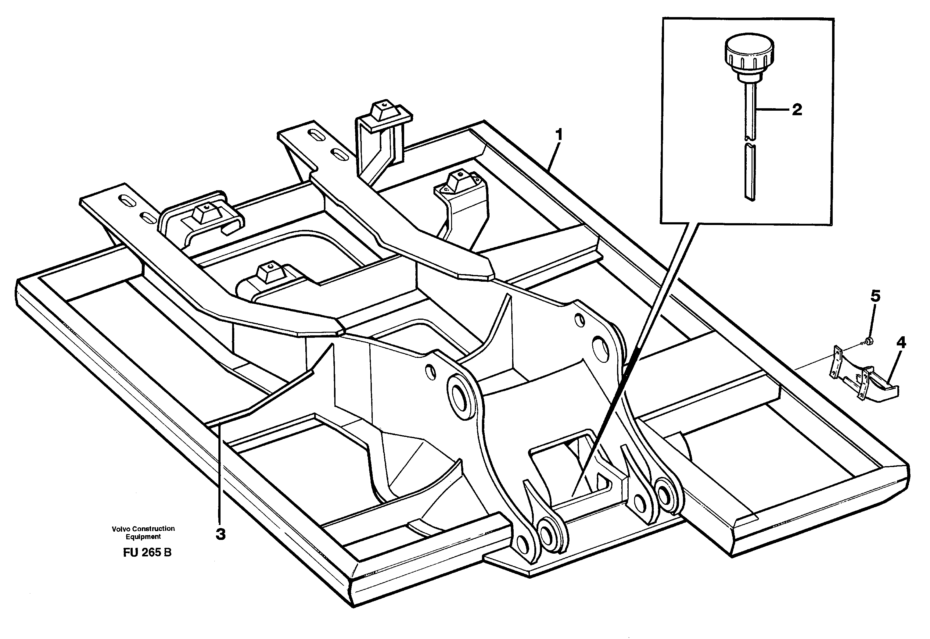 Схема запчастей Volvo EC390 - 29030 Frame, Superstructure EC390 SER NO 1001-