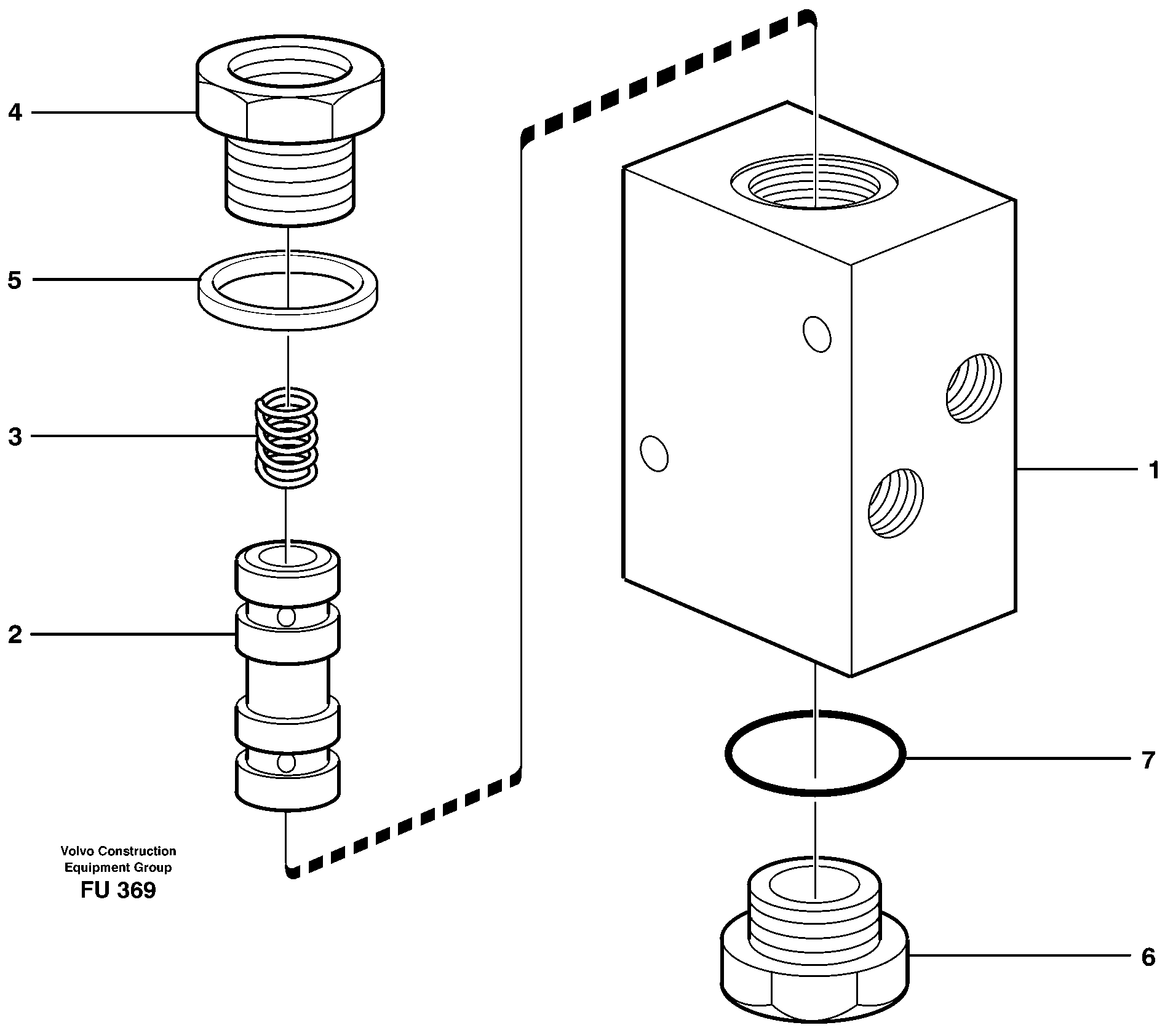 Схема запчастей Volvo EC390 - 27075 Valve,crawlerbrake EC390 SER NO 1001-