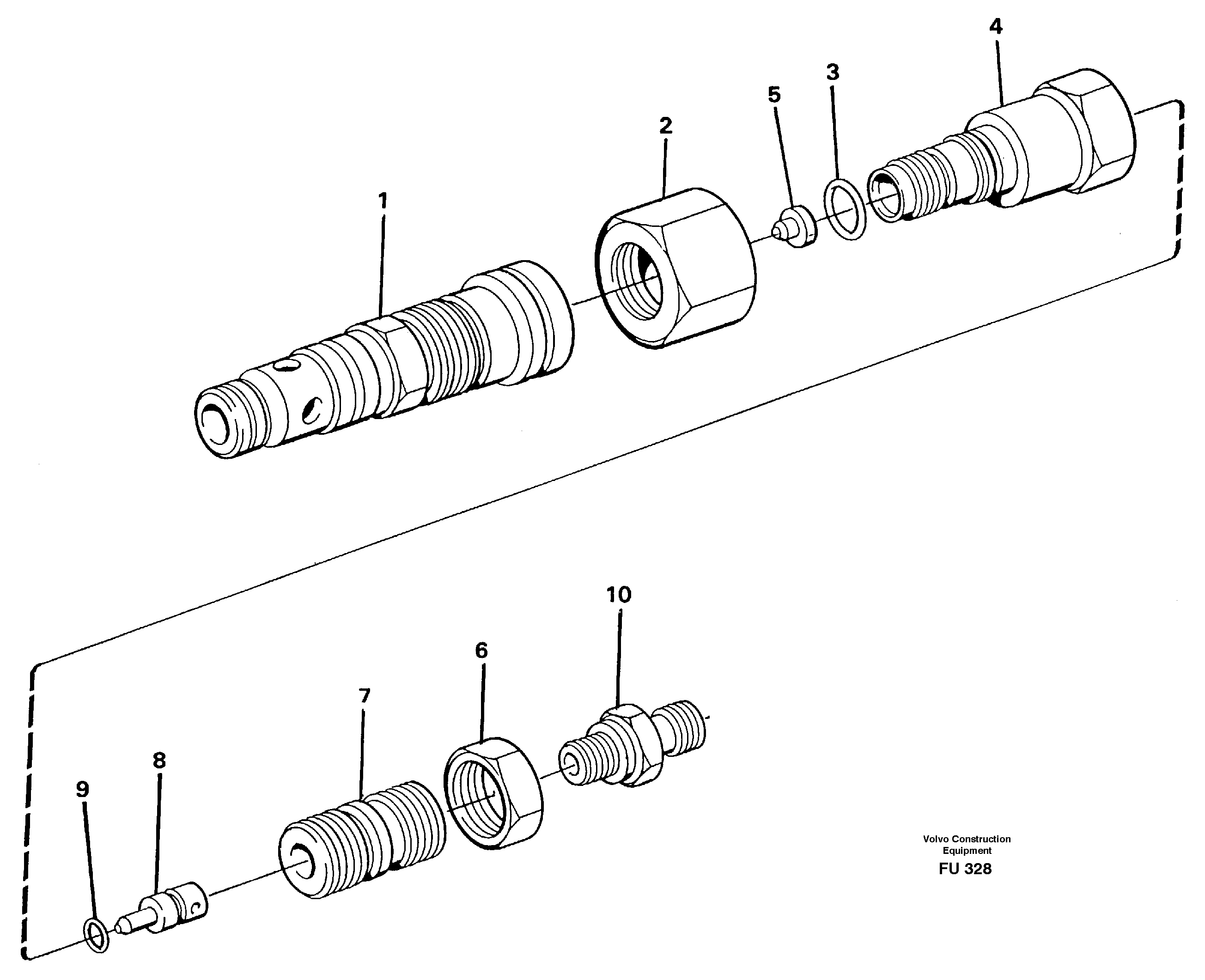 Схема запчастей Volvo EC390 - 31447 Pressure limiting valve, main valve EC390 SER NO 1001-