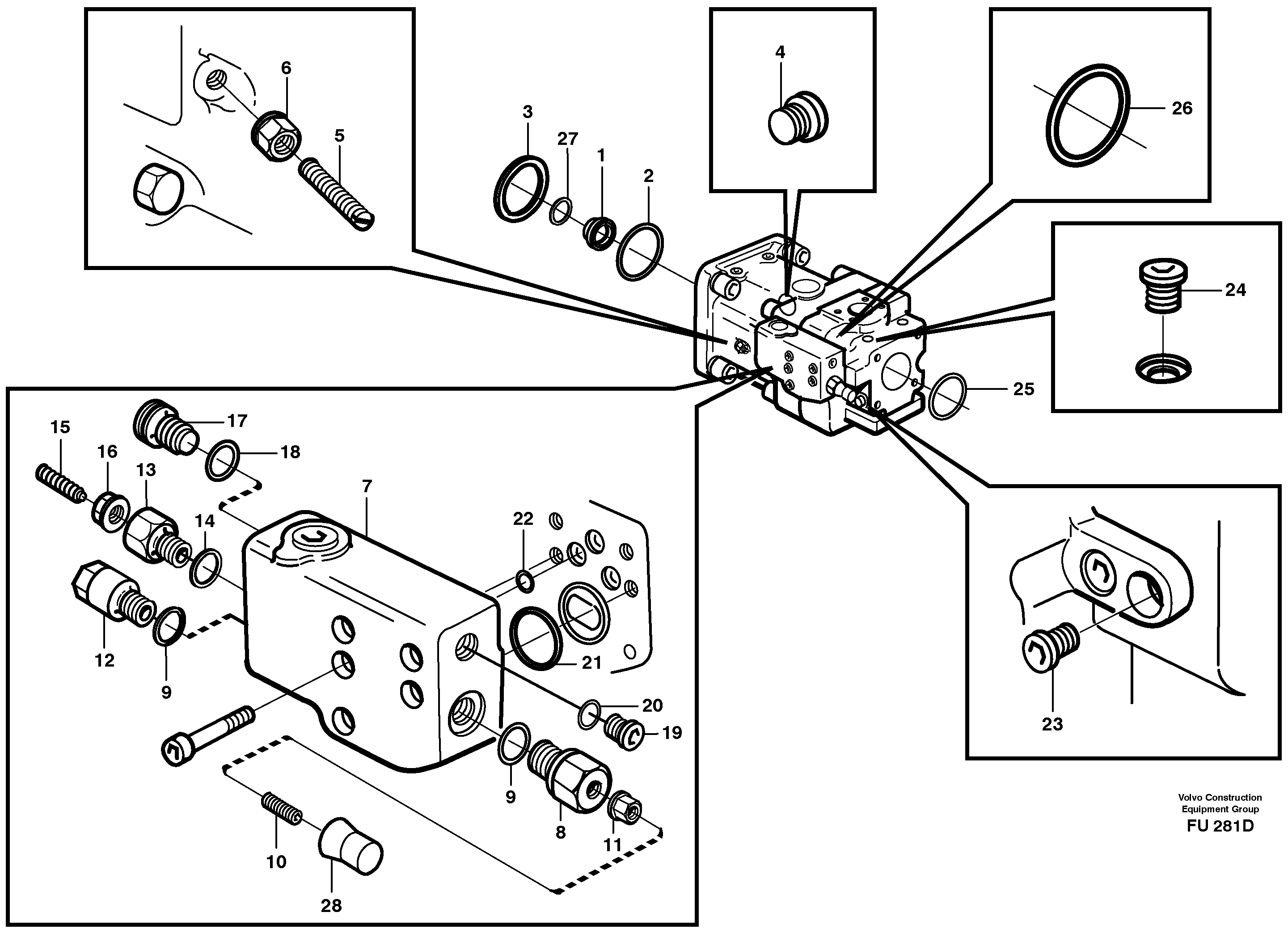 Схема запчастей Volvo EC390 - 62335 Гидронасос (основной насос) EC390 SER NO 1001-