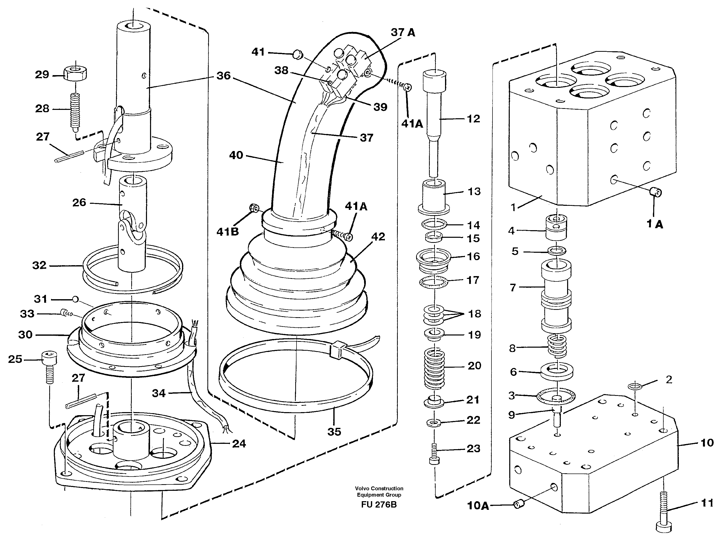 Схема запчастей Volvo EC390 - 85166 Control pressure valve EC390 SER NO 1001-