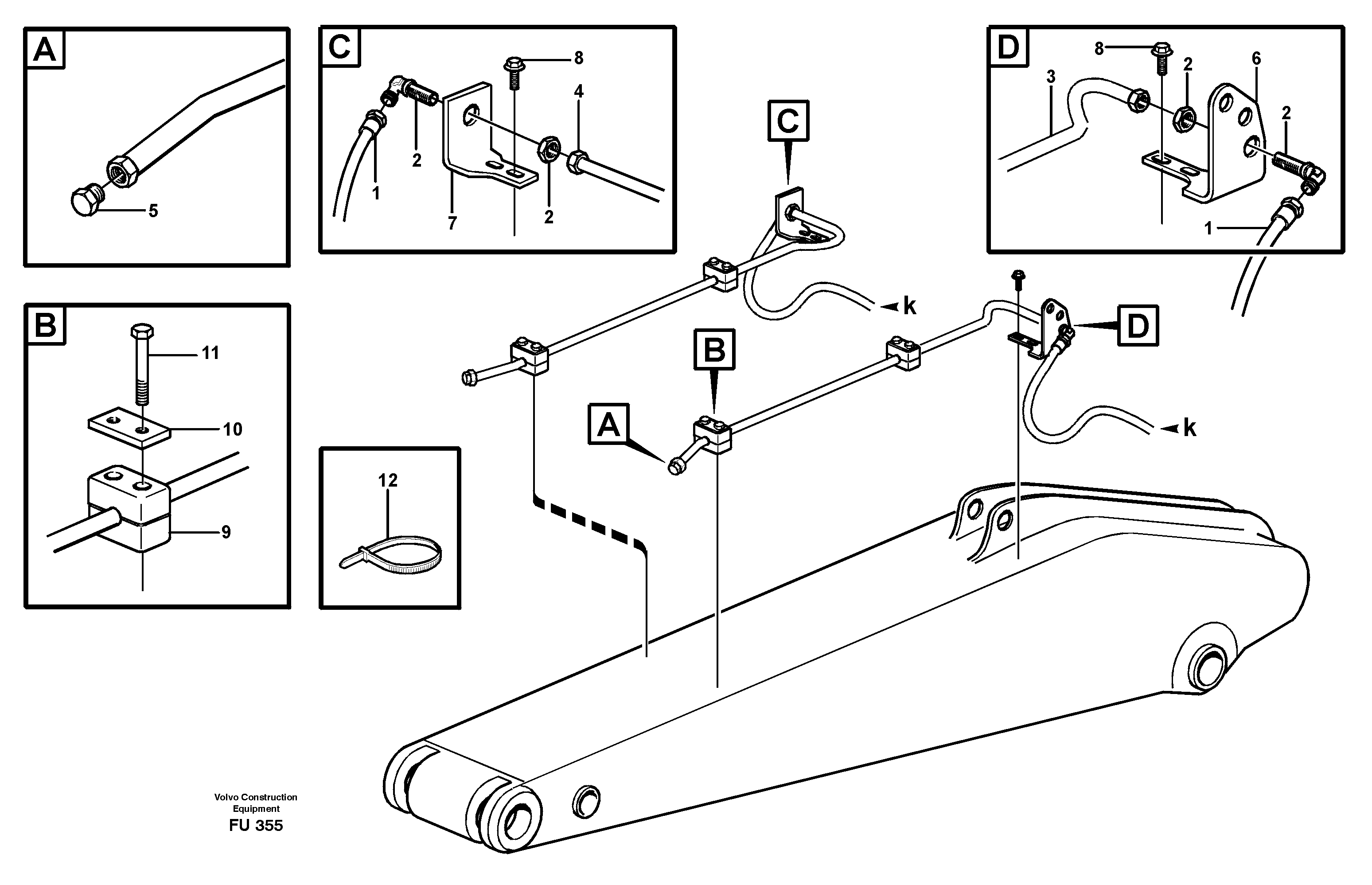 Схема запчастей Volvo EC390 - 11723 Slope bucket and grab equipment EC390 SER NO 1001-