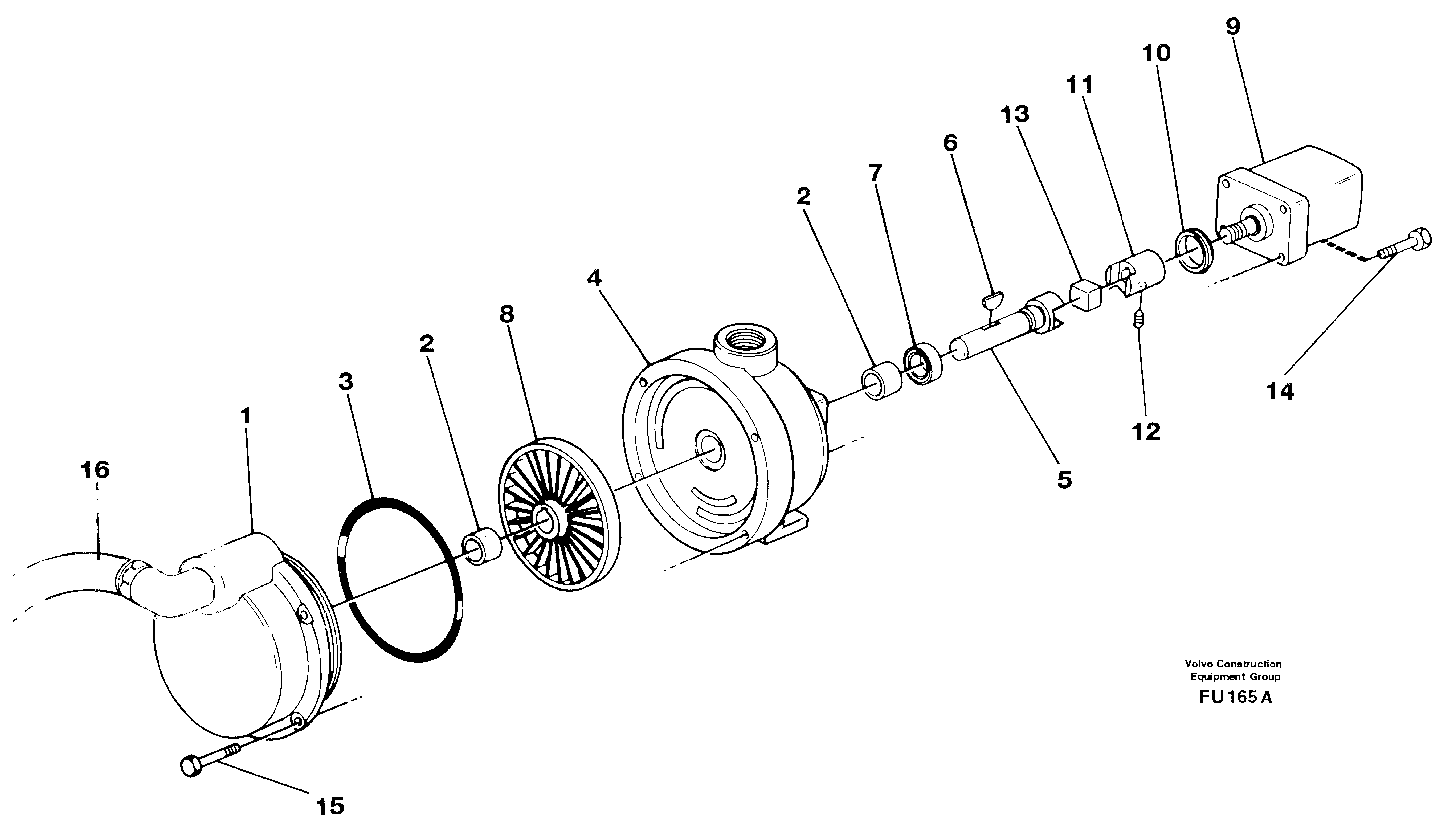 Схема запчастей Volvo EC390 - 26429 Fuel pump EC390 SER NO 1001-