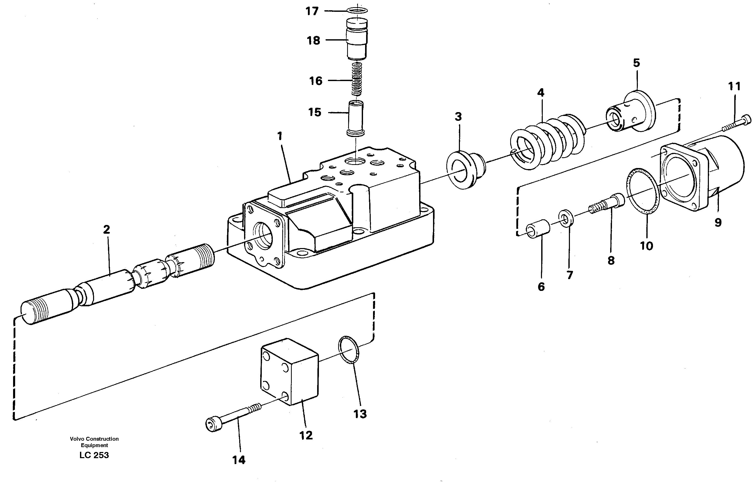 Схема запчастей Volvo EC650 - 9041 Four-way valve EC650 SER NO 539-618