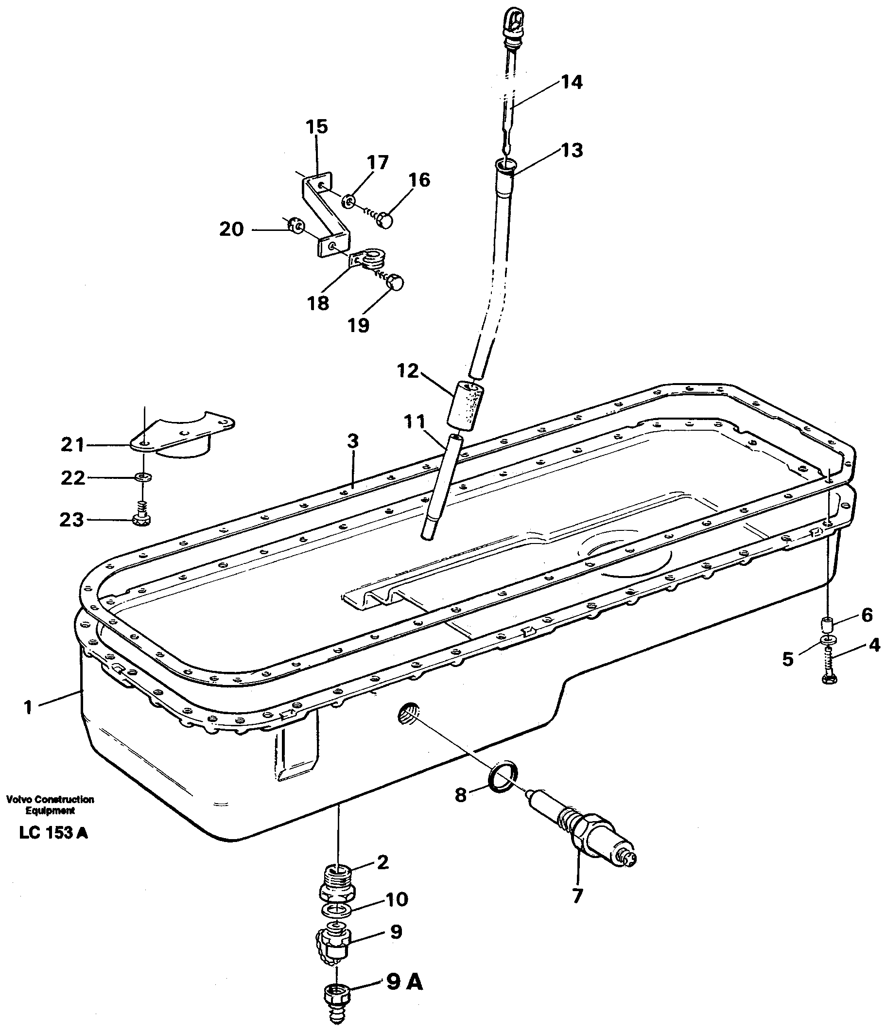 Схема запчастей Volvo EC650 - 88755 Oil sump EC650 SER NO 539-618