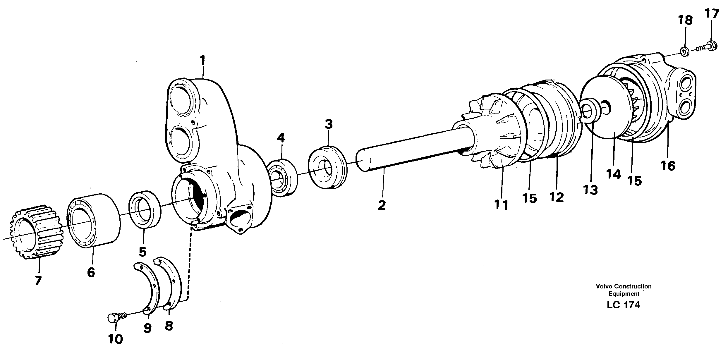 Схема запчастей Volvo EC650 - 24876 Водяной насос EC650 SER NO 539-618