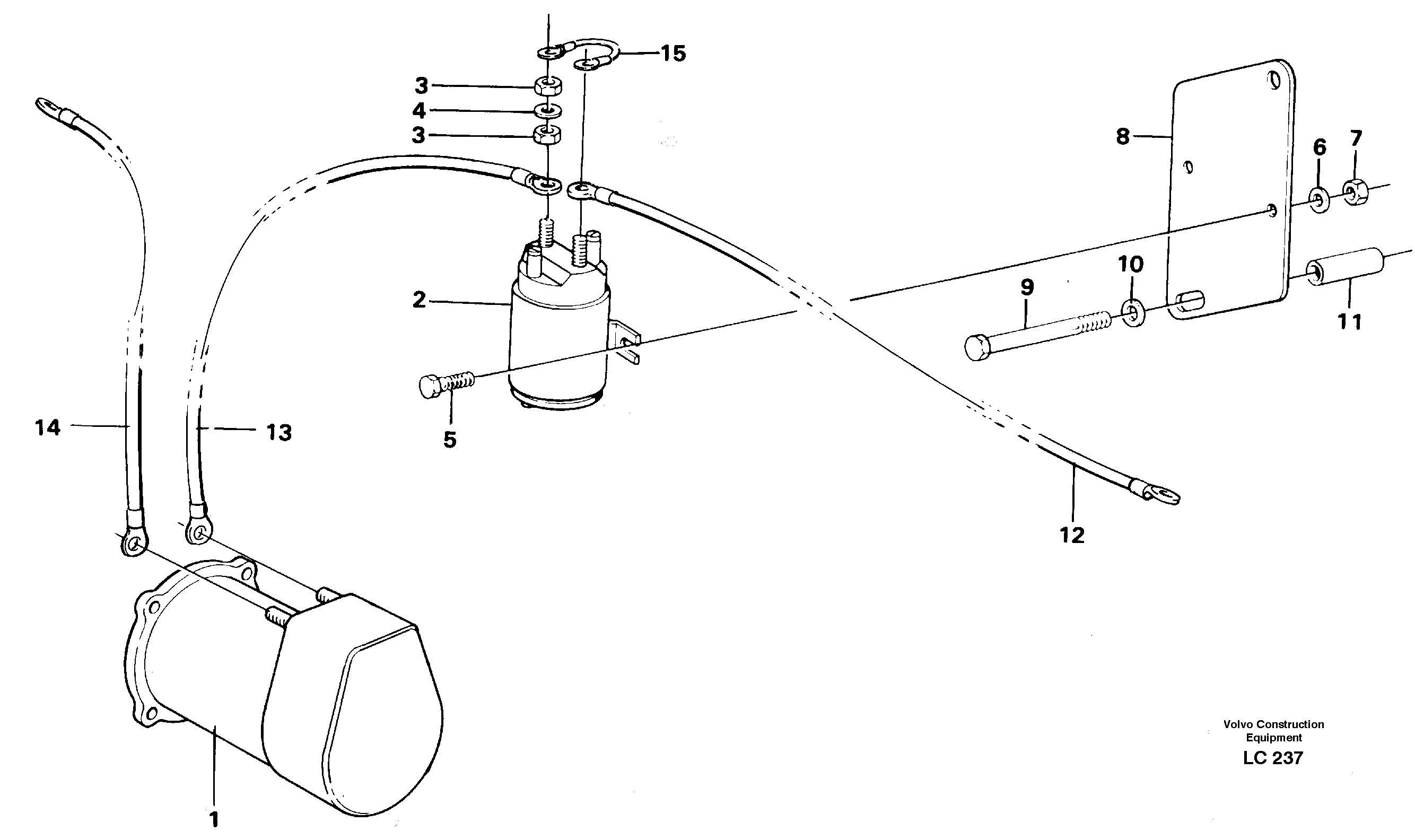 Схема запчастей Volvo EC650 - 8012 Starter element, assembly EC650 SER NO 539-618
