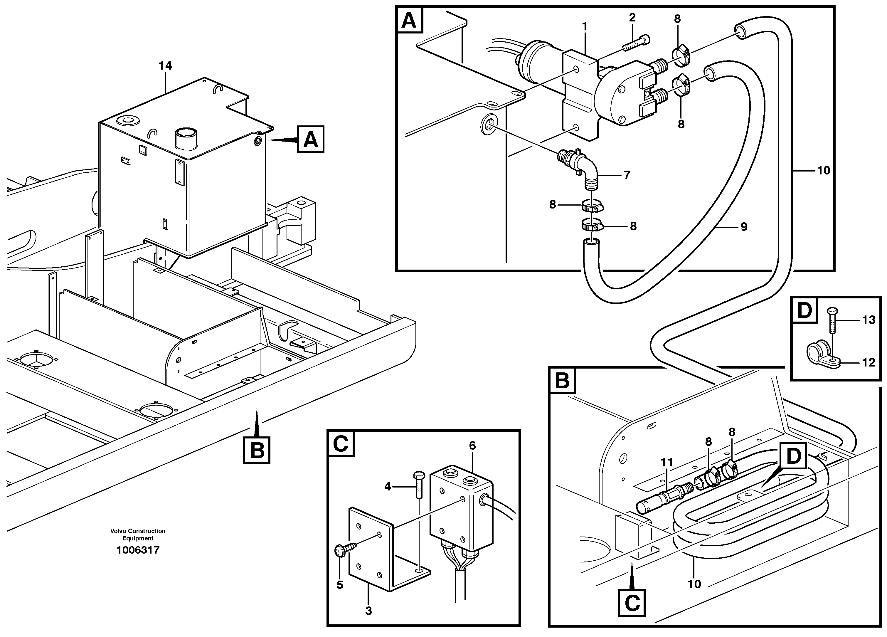 Схема запчастей Volvo EW160B - 18649 Fuel filling pump, electrical EW160B