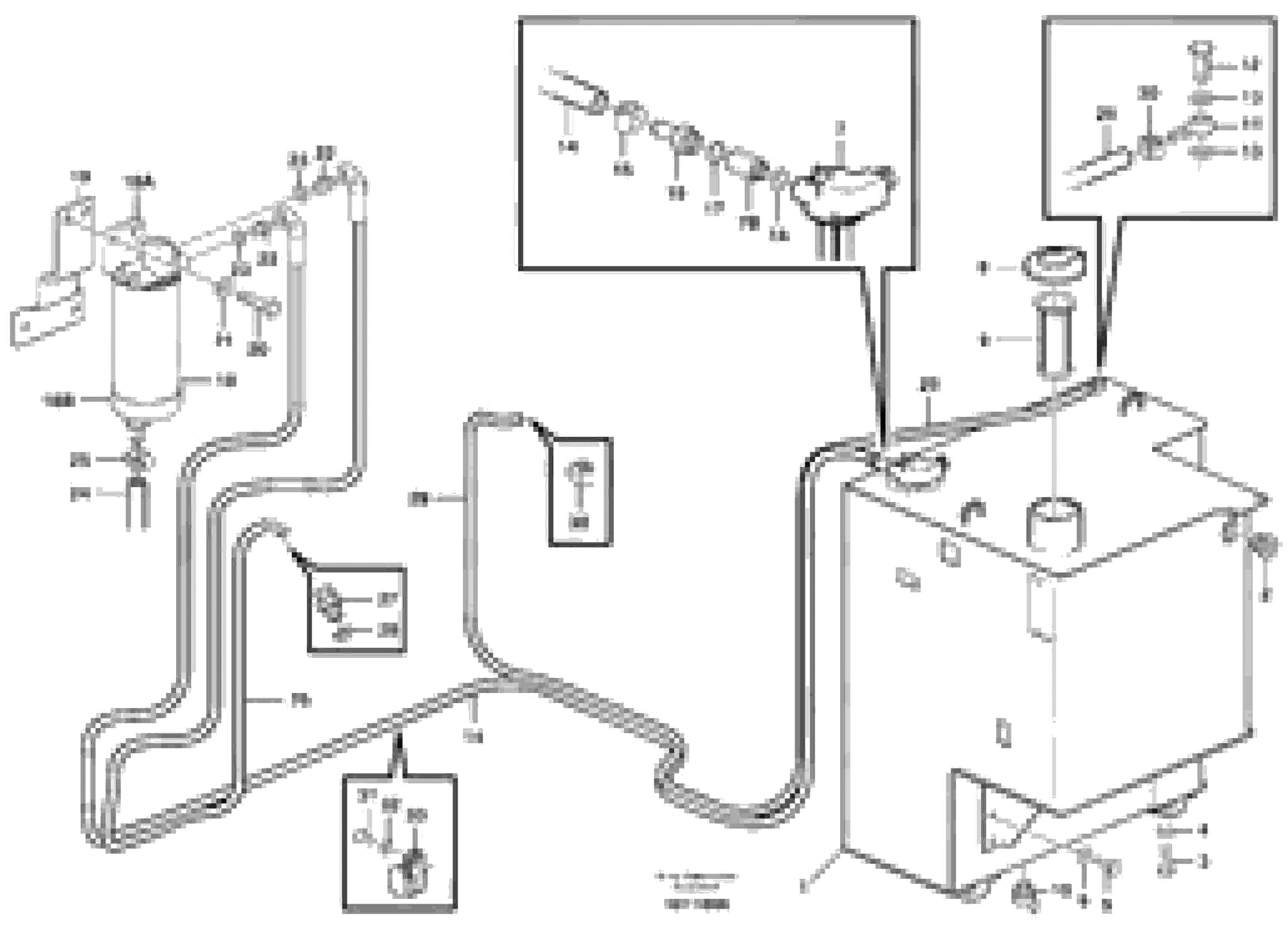 Схема запчастей Volvo EW160B - 83260 Fuel tank, fuel pipes EW160B