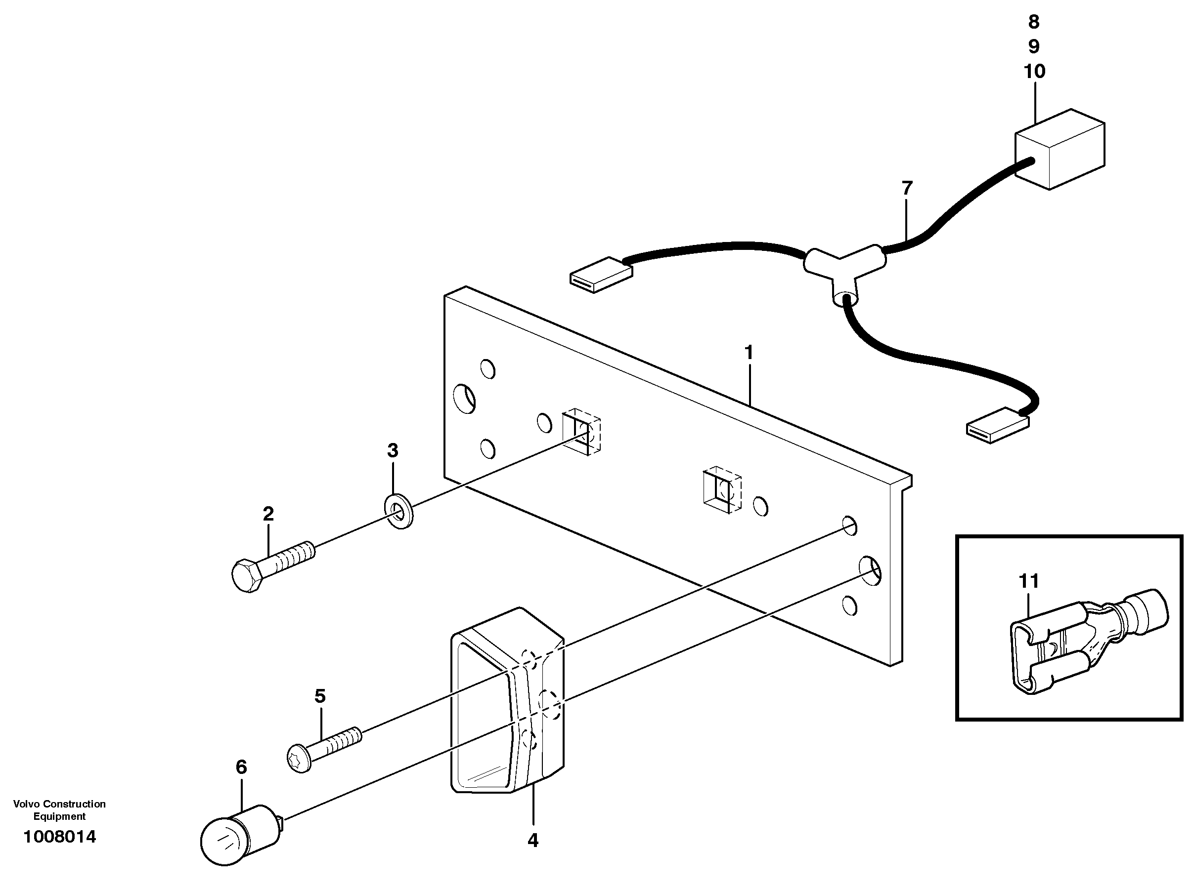 Схема запчастей Volvo EW160B - 21624 Sign plate EW160B