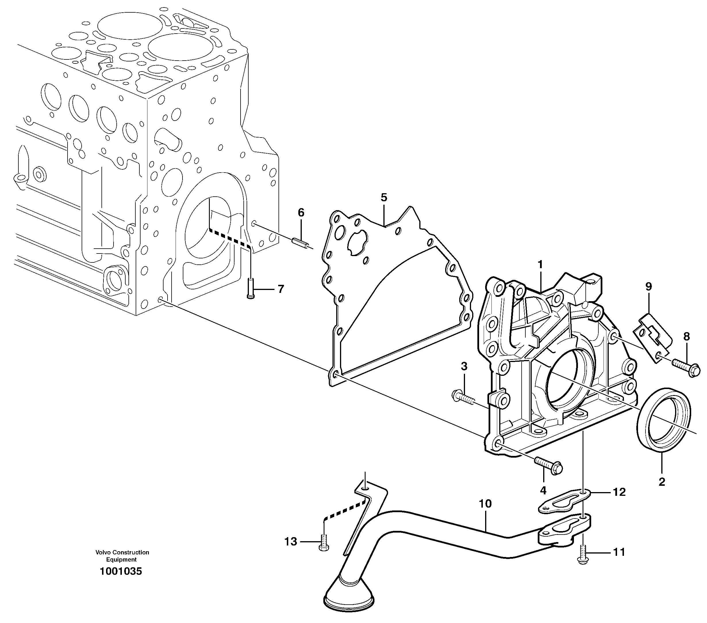 Схема запчастей Volvo EW180B - 36876 Система масляной смазки EW180B
