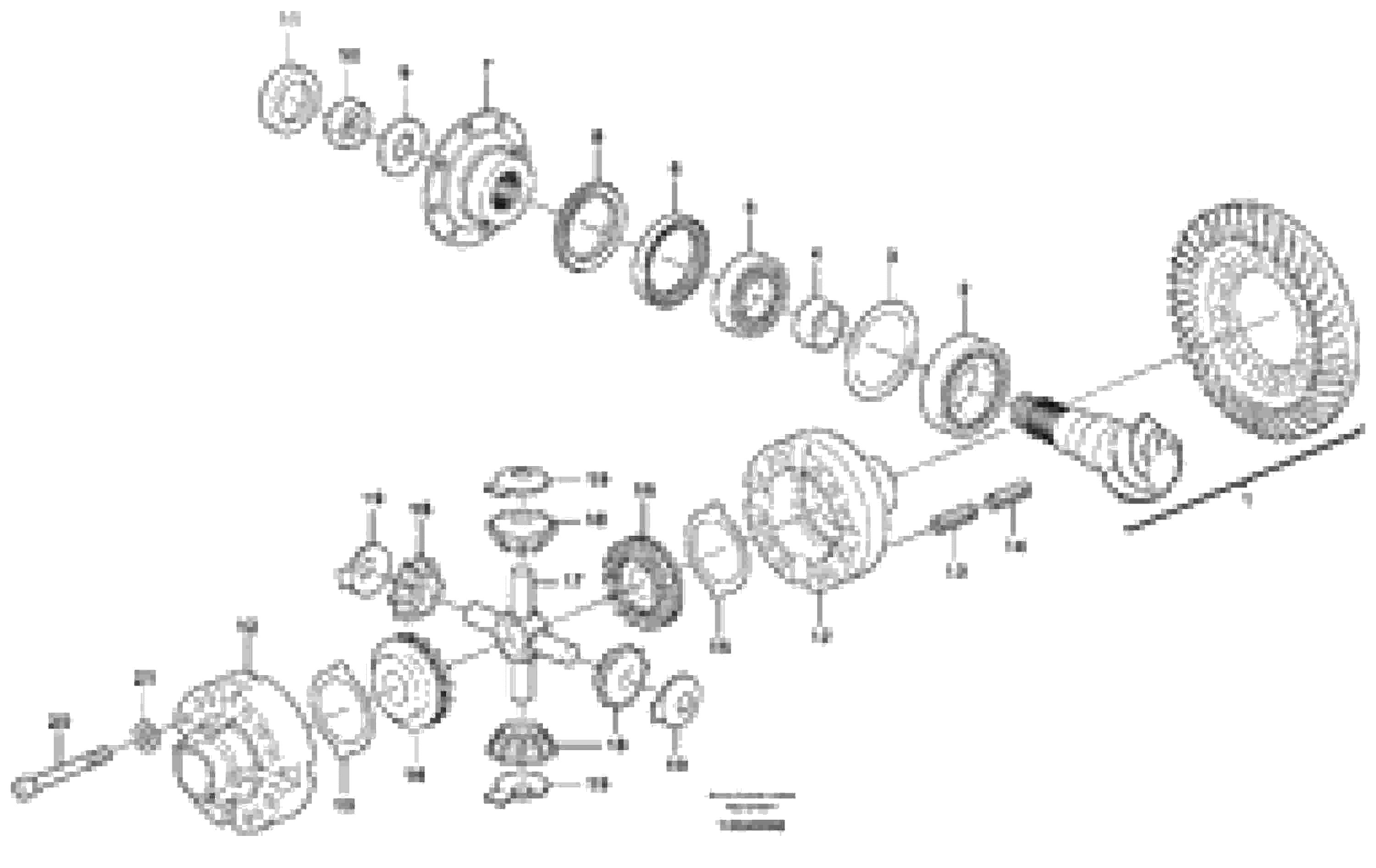 Схема запчастей Volvo EW180B - 1844 Дифференциал переднего моста EW180B