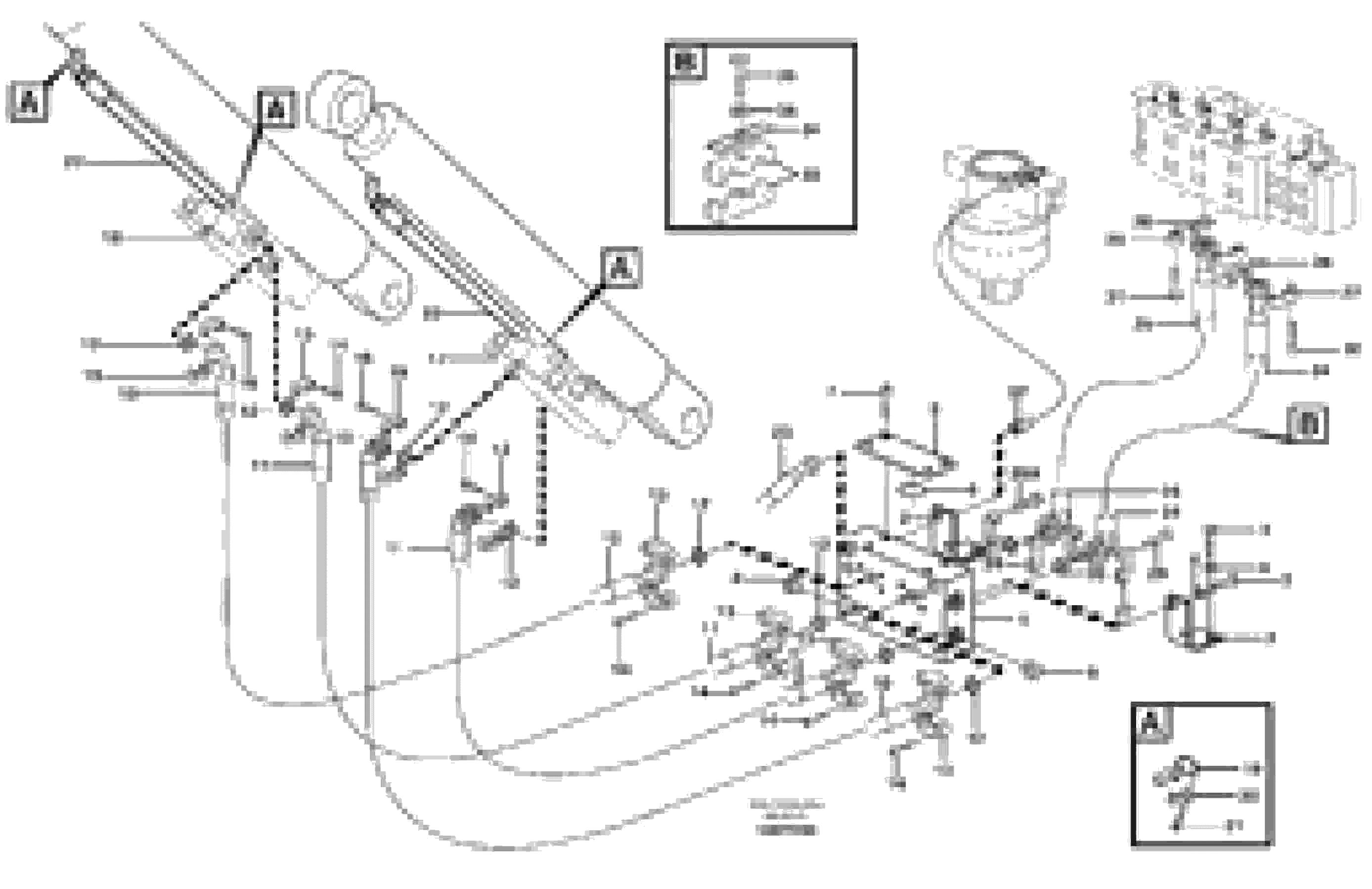Схема запчастей Volvo EW180B - 55366 Hydraulic system, boom EW180B